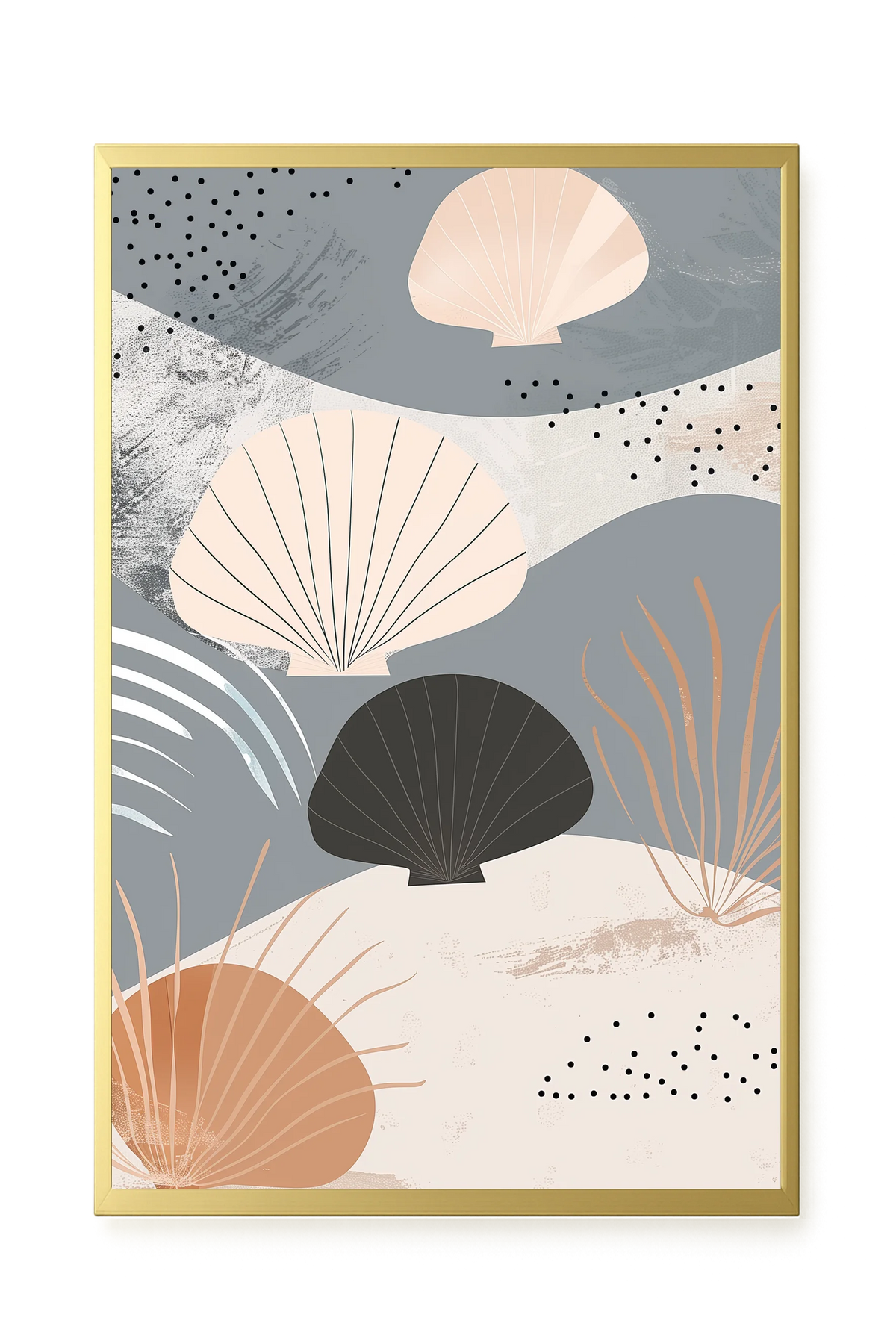 Abstract Shells Canvas Print