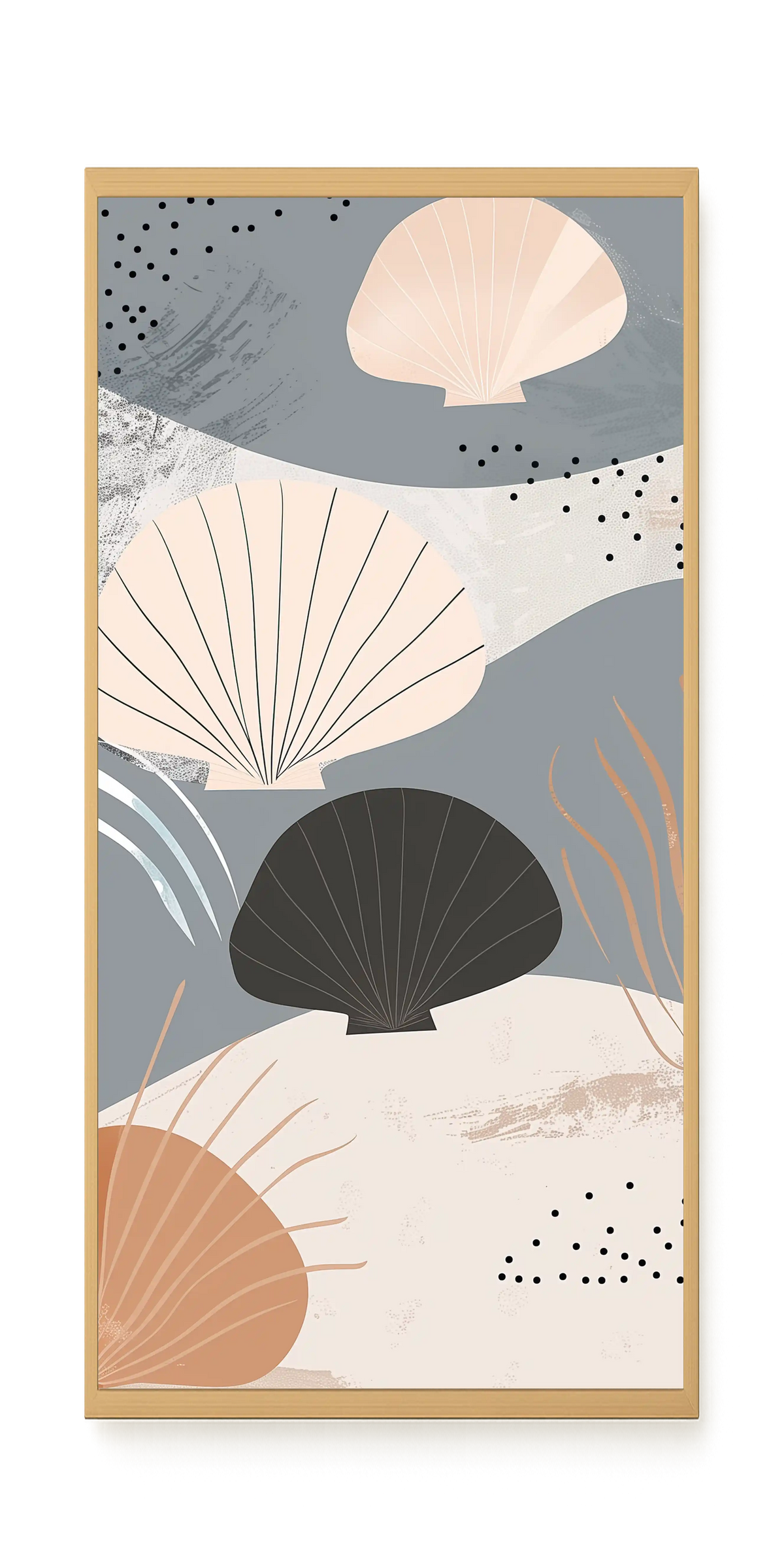 Abstract Shells Canvas Print