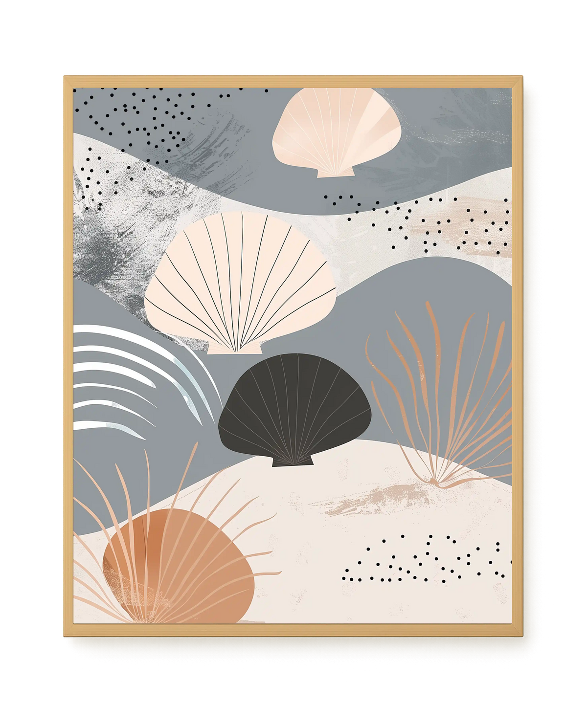 Abstract Shells Canvas Print