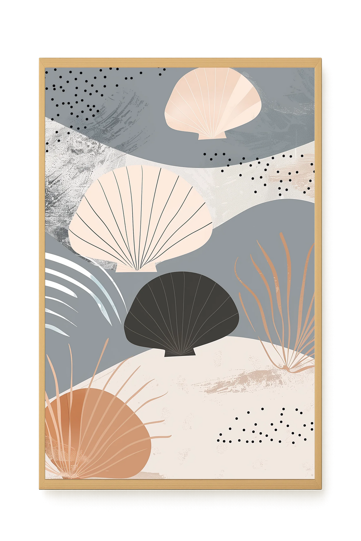 Abstract Shells Canvas Print