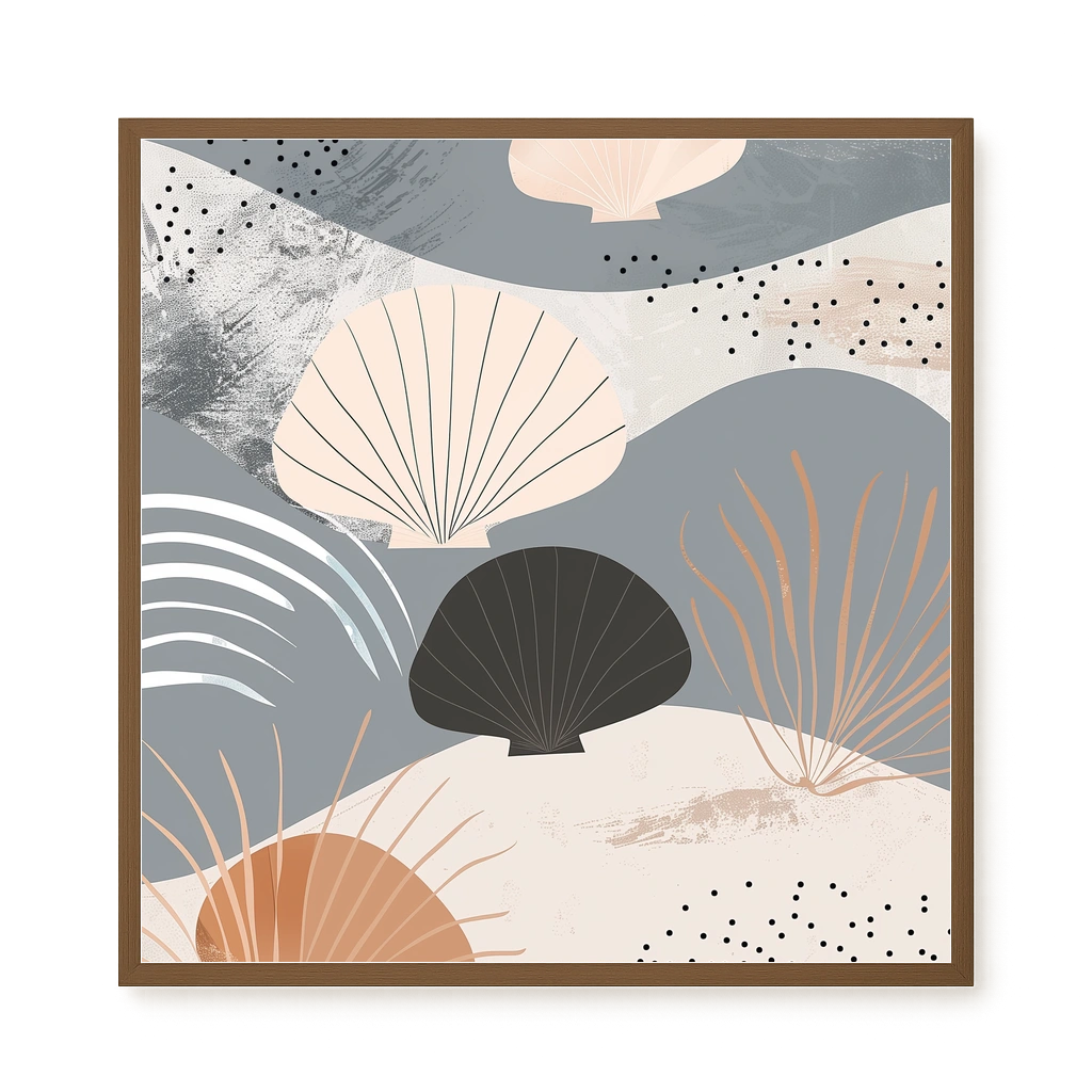 Abstract Shells Canvas Print
