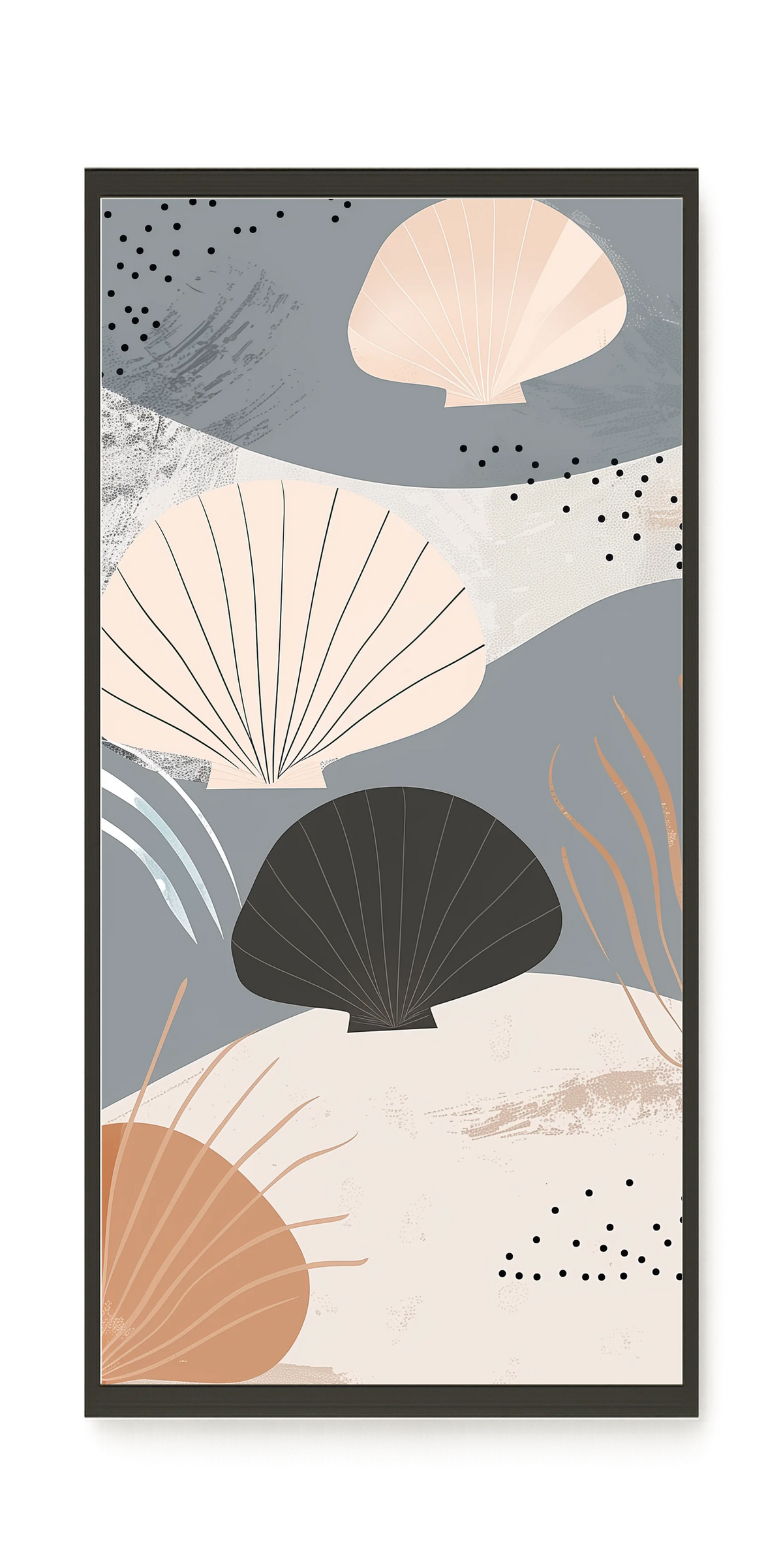 Abstract Shells Canvas Print