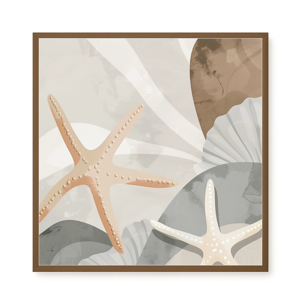Starfish Calm Canvas Wall Art