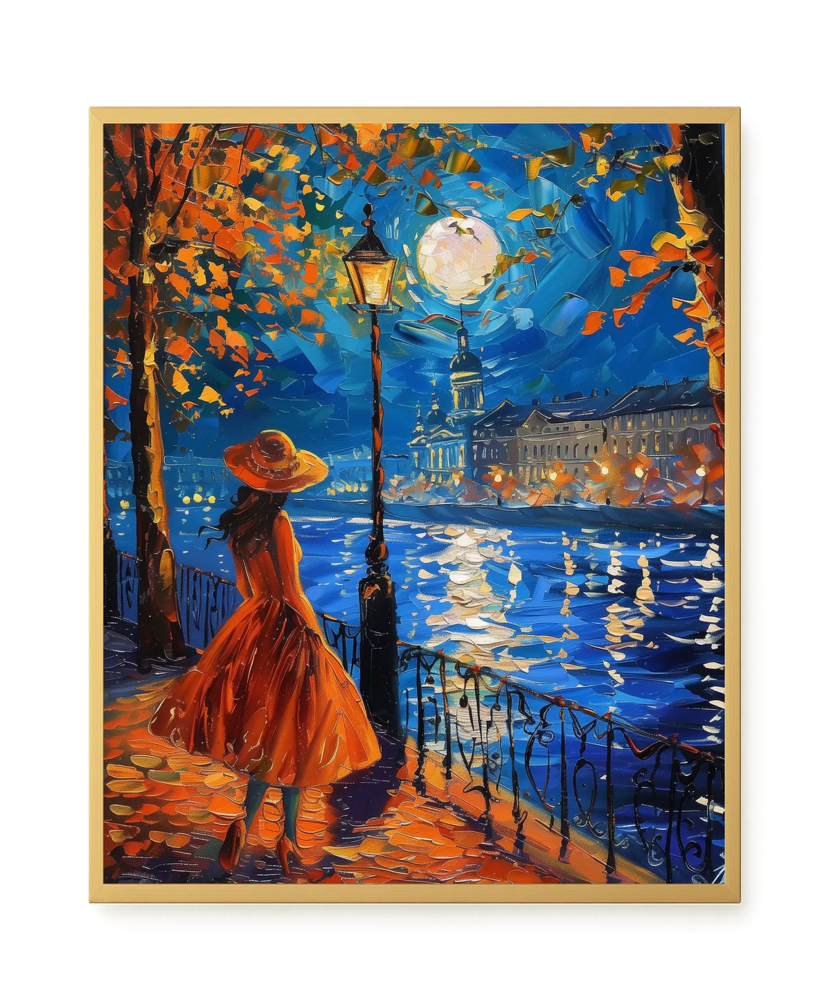 Moonlight Walk Canvas Wall Art