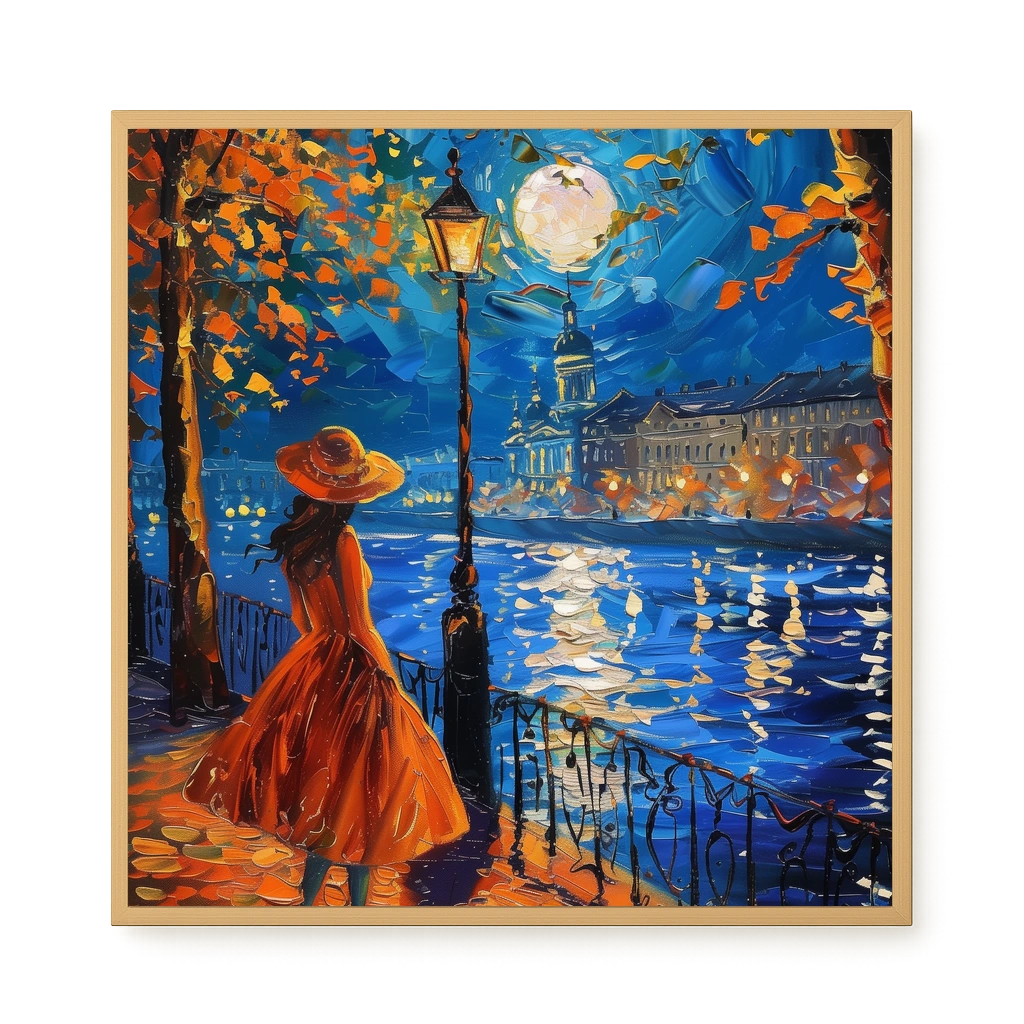 Moonlight Walk Canvas Wall Art