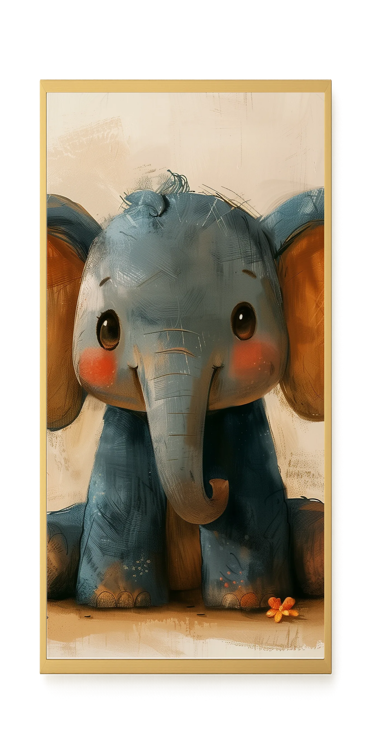 Cute Elephant Canvas Wall Art