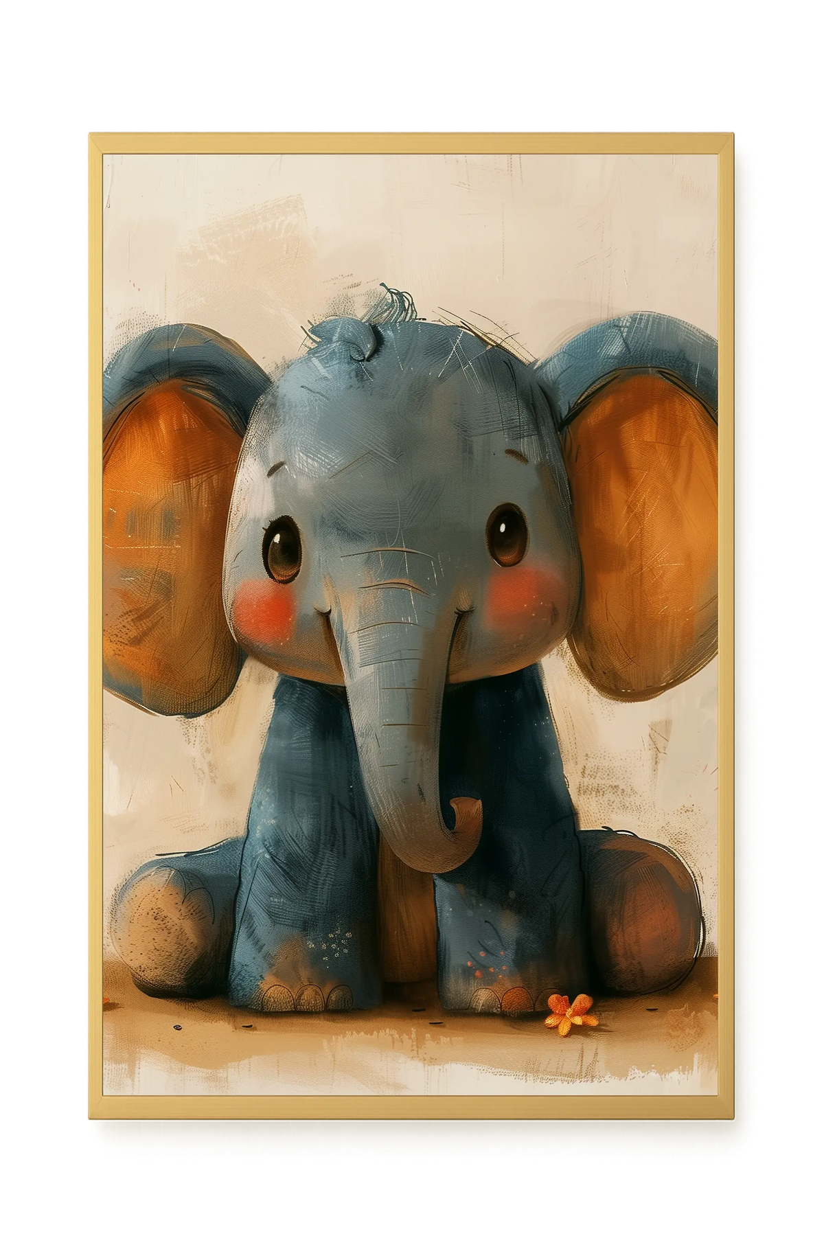 Cute Elephant Canvas Wall Art