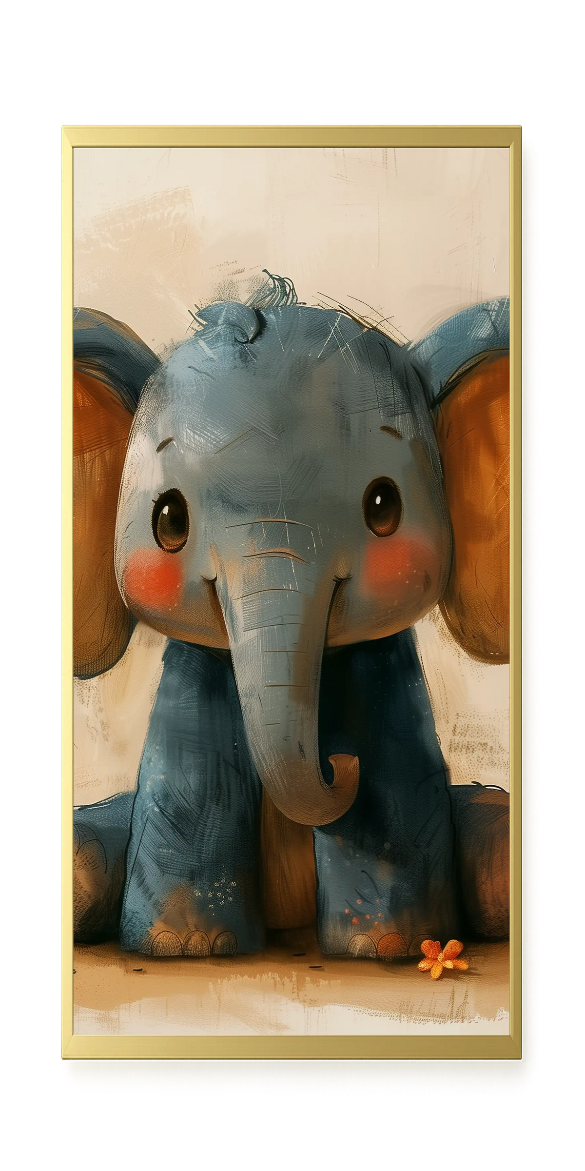 Cute Elephant Canvas Wall Art