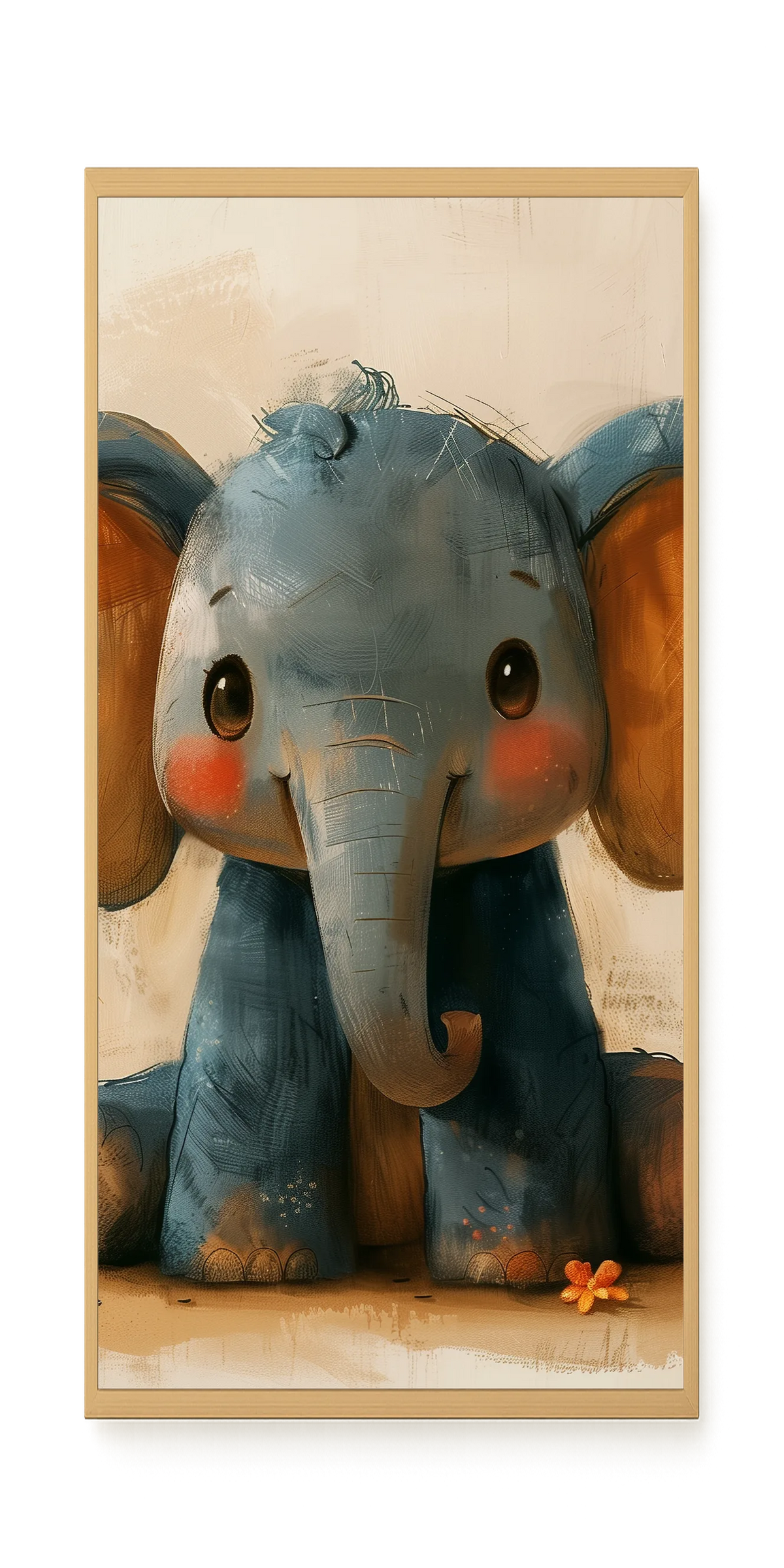 Cute Elephant Canvas Wall Art