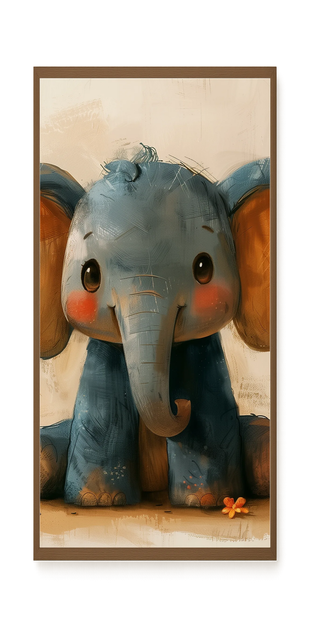 Cute Elephant Canvas Wall Art