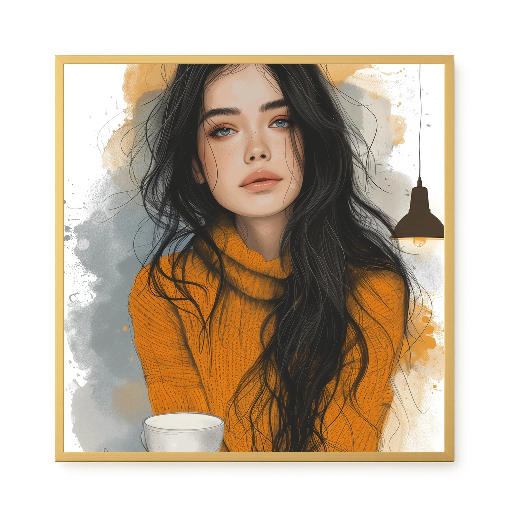Soft Gaze Canvas Wall Art