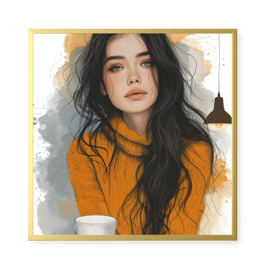 Soft Gaze Canvas Wall Art
