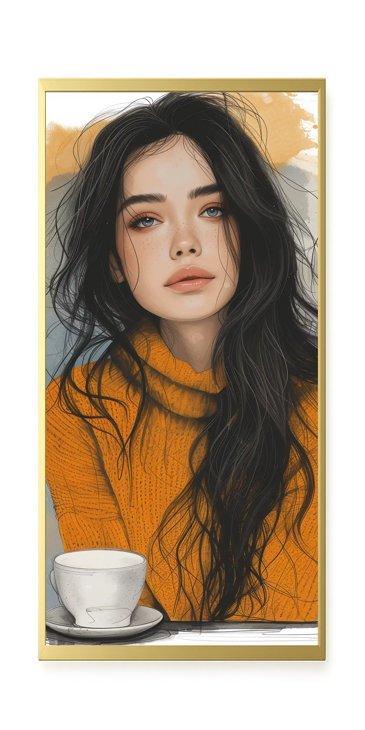 Soft Gaze Canvas Wall Art