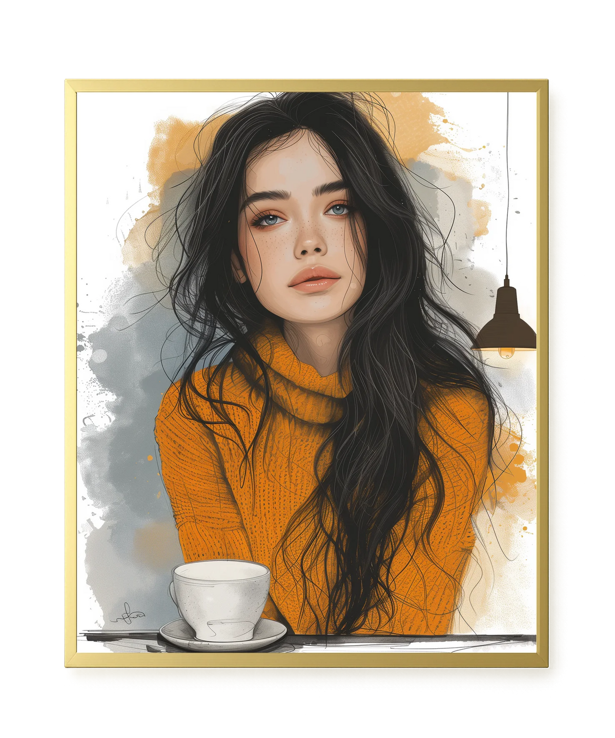 Soft Gaze Canvas Wall Art
