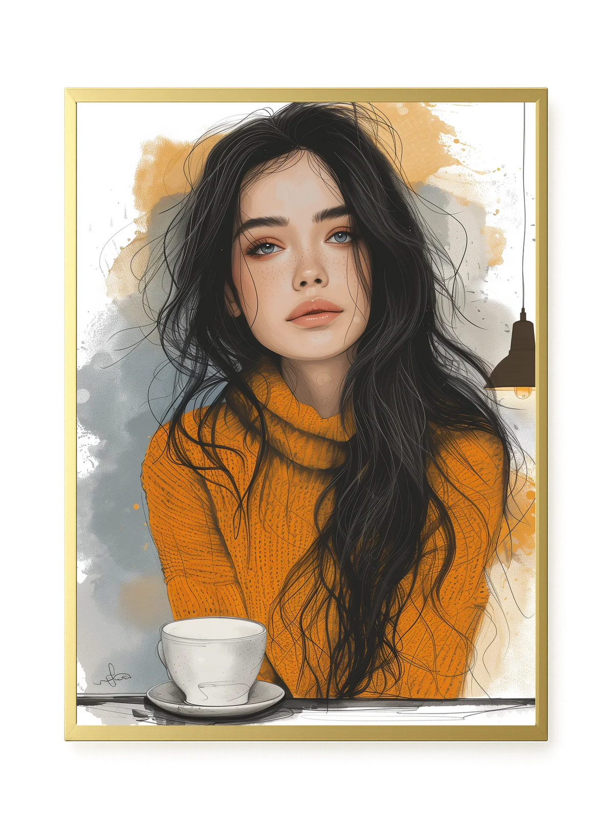 Soft Gaze Canvas Wall Art