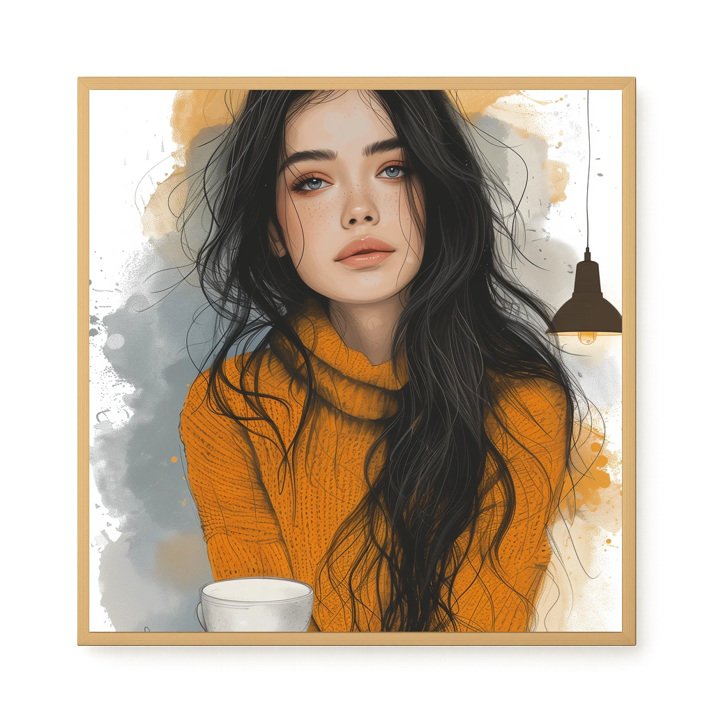 Soft Gaze Canvas Wall Art