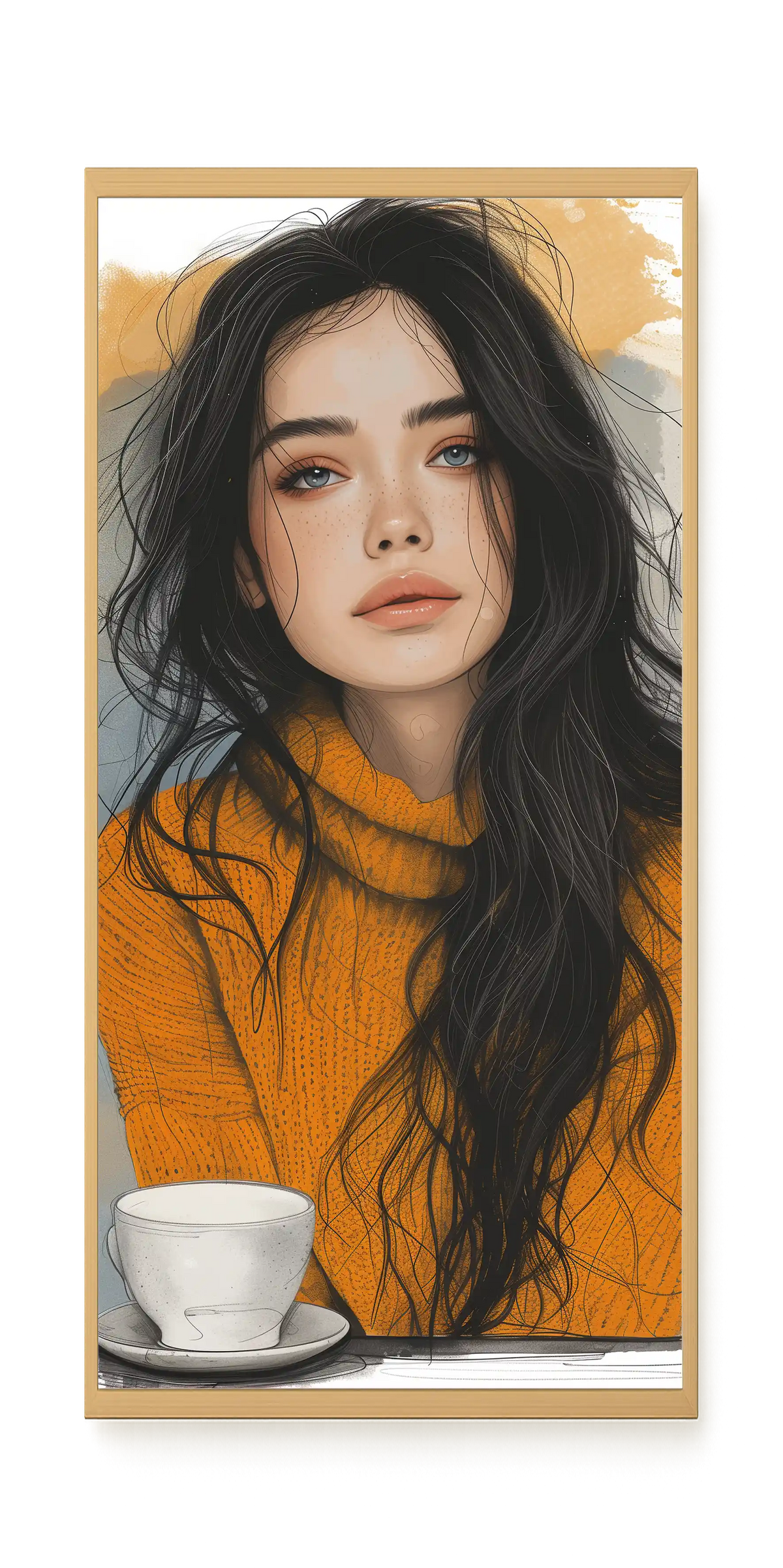 Soft Gaze Canvas Wall Art