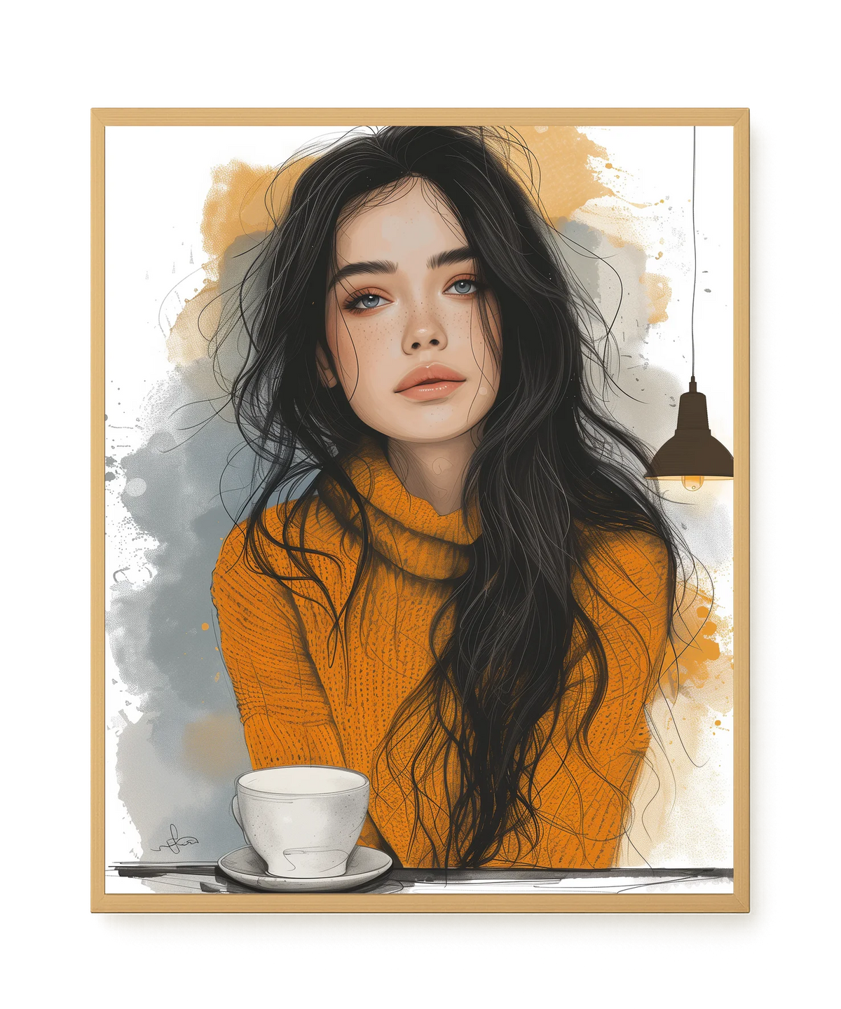 Soft Gaze Canvas Wall Art