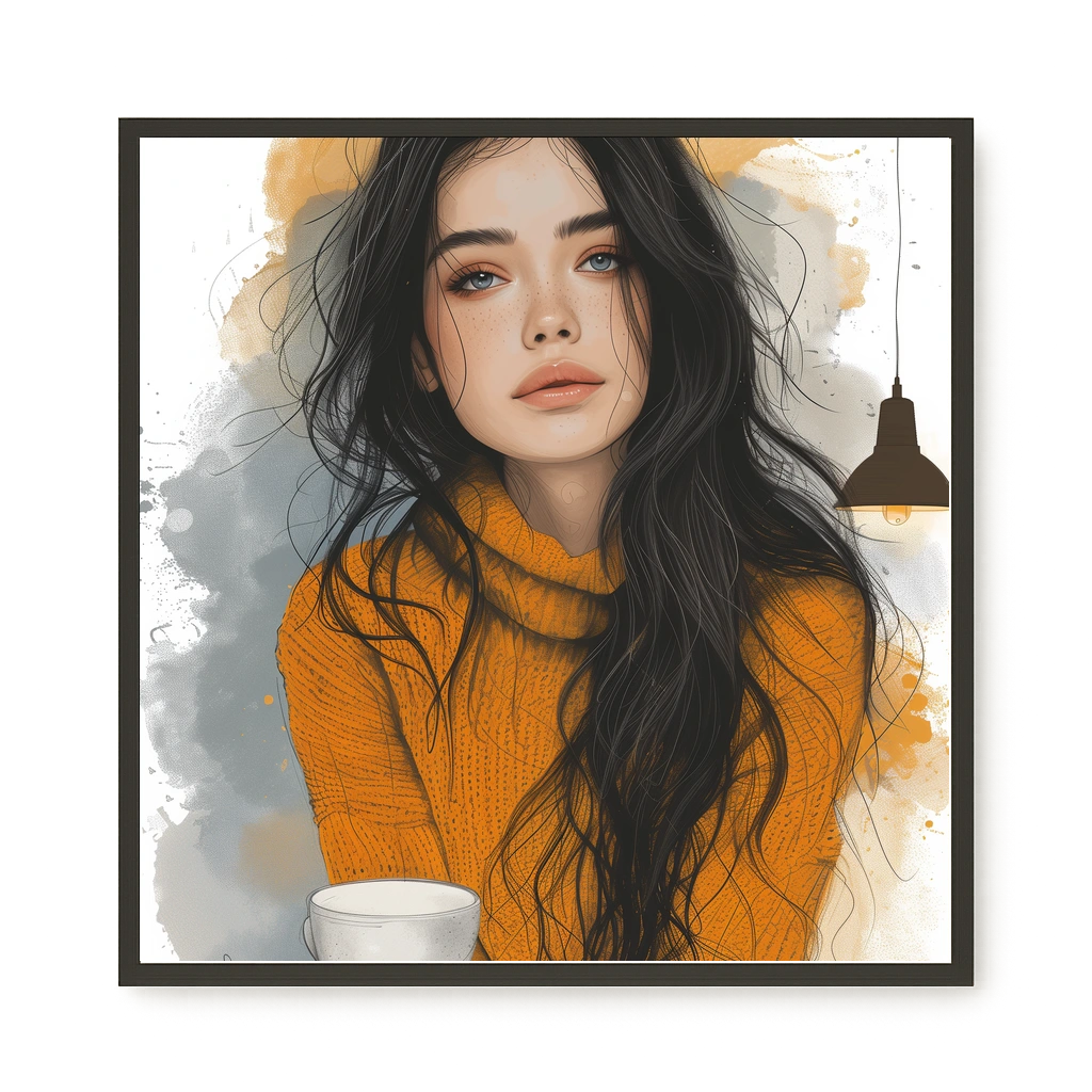 Soft Gaze Canvas Wall Art