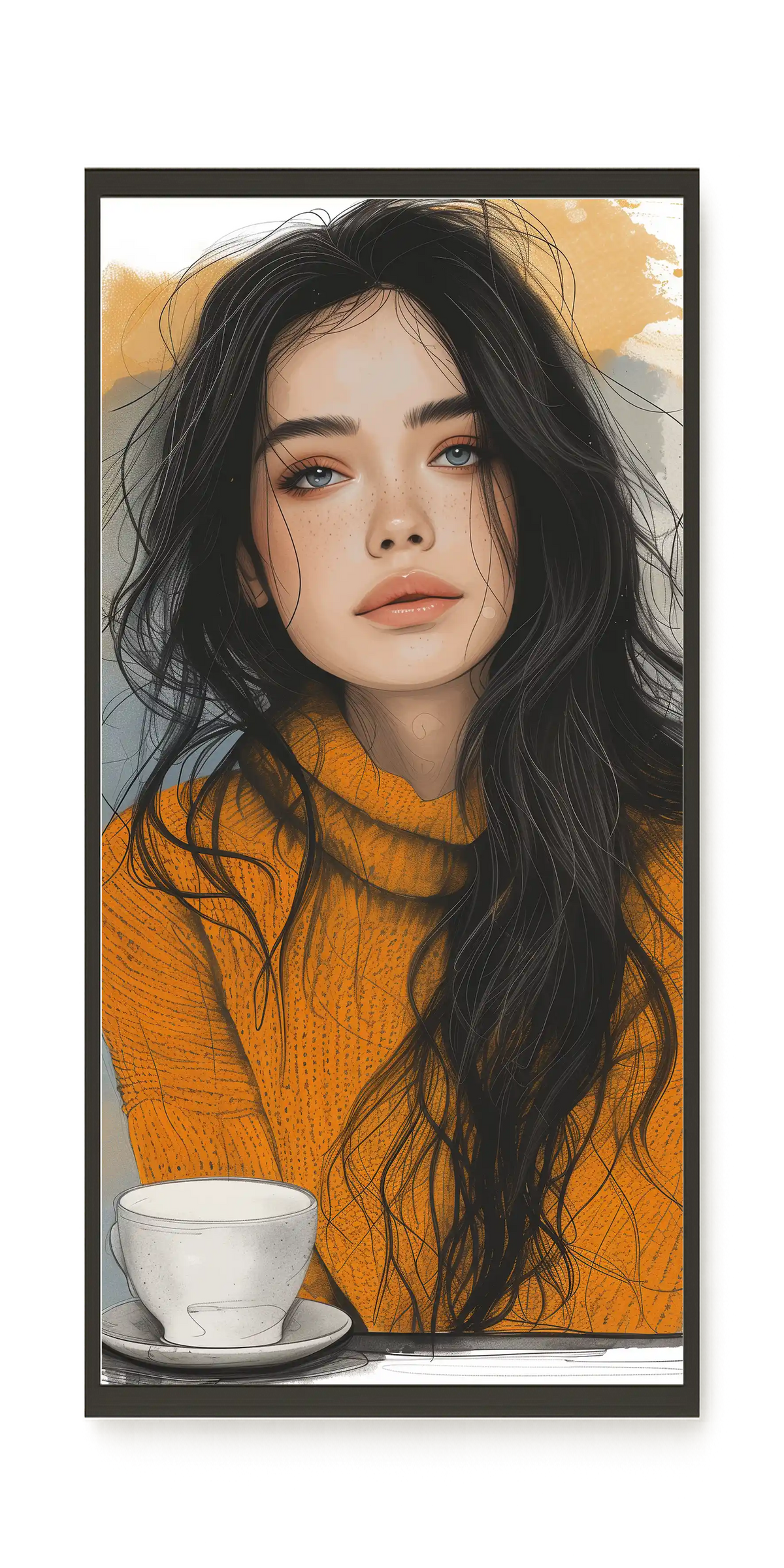 Soft Gaze Canvas Wall Art