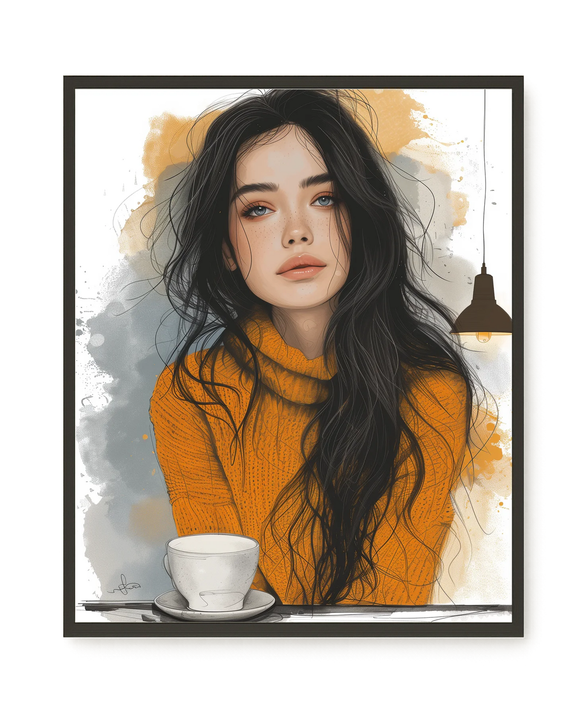 Soft Gaze Canvas Wall Art