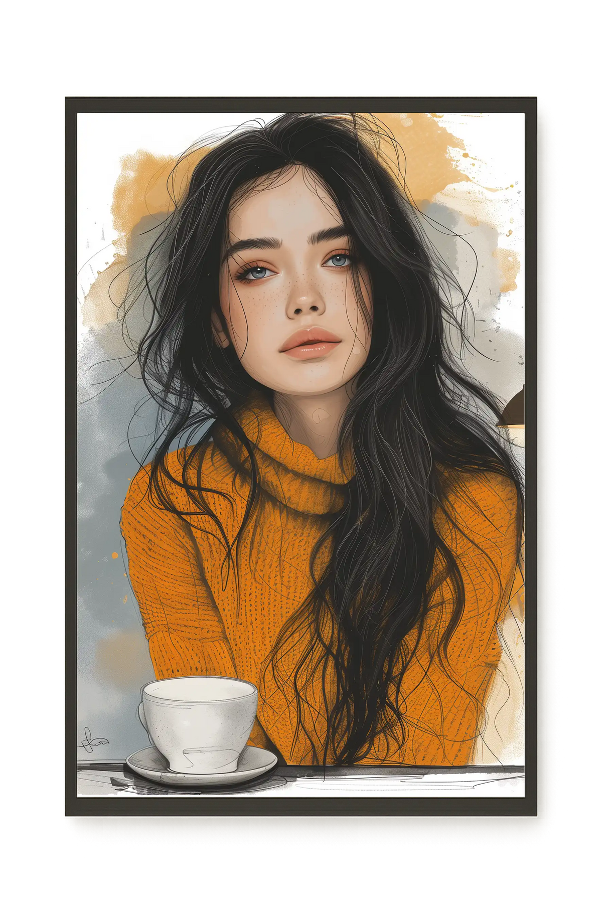 Soft Gaze Canvas Wall Art