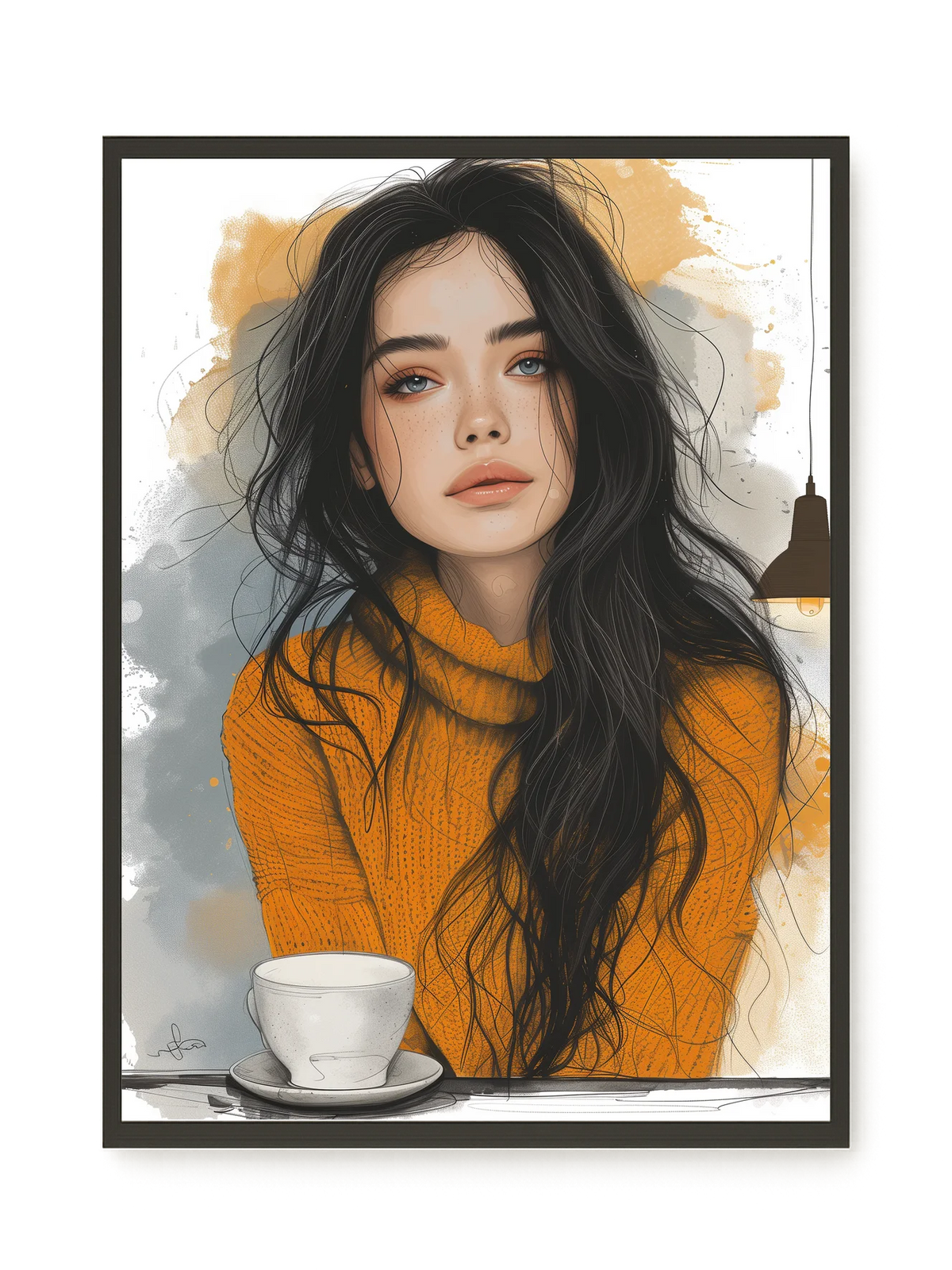Soft Gaze Canvas Wall Art