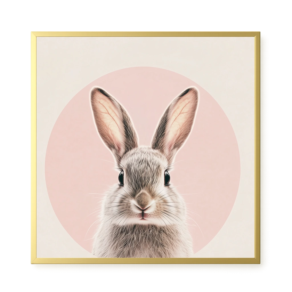 Cute Bunny Canvas Wall Art