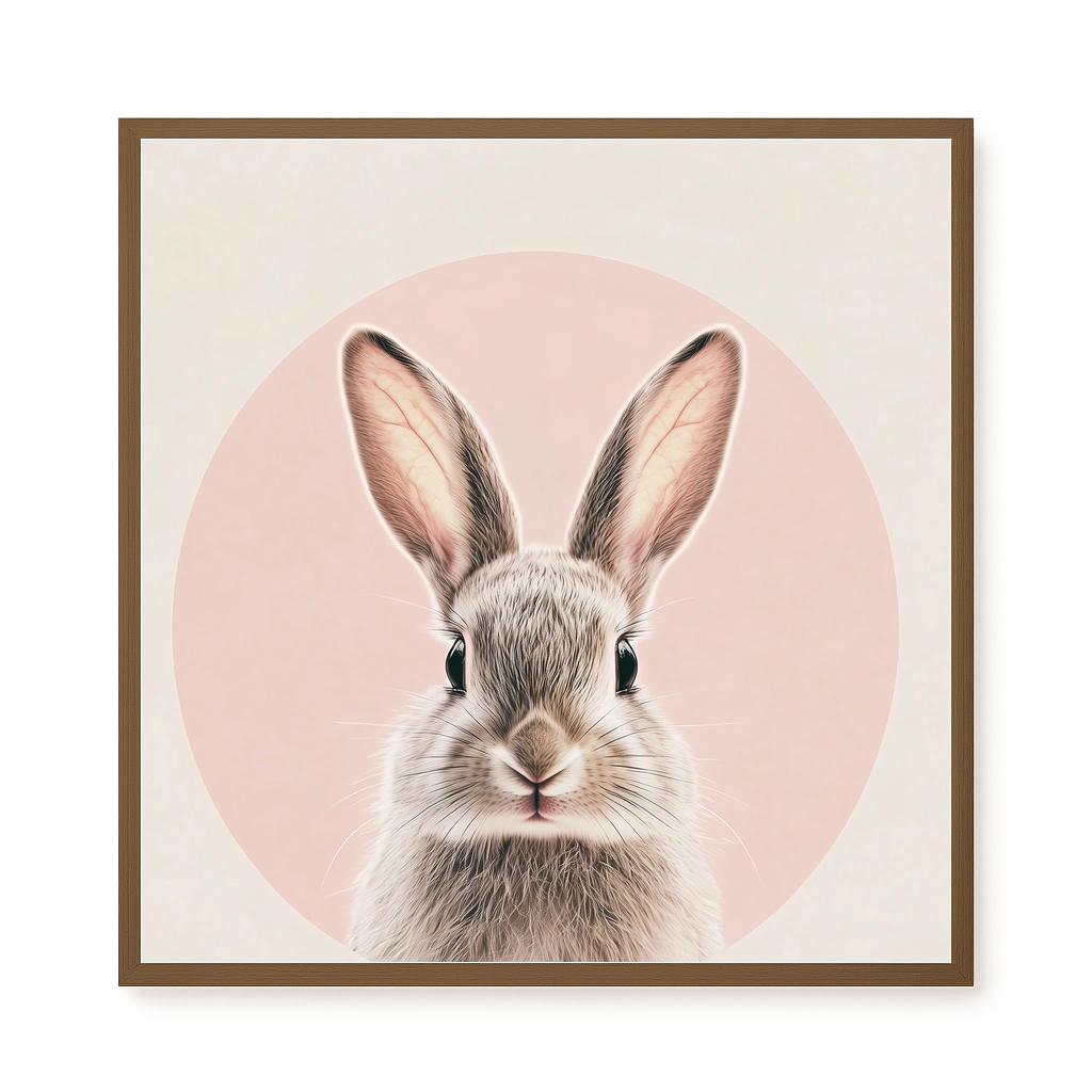 Cute Bunny Canvas Wall Art