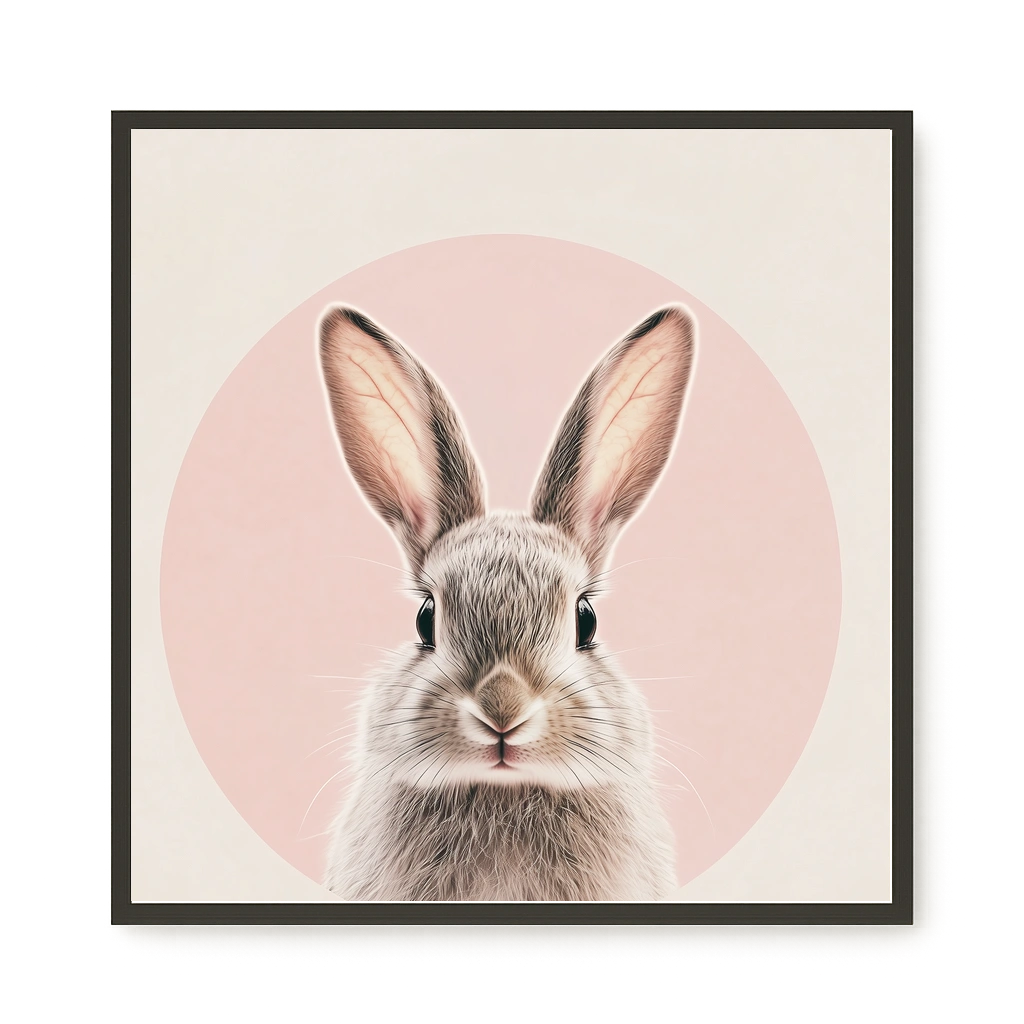 Cute Bunny Canvas Wall Art
