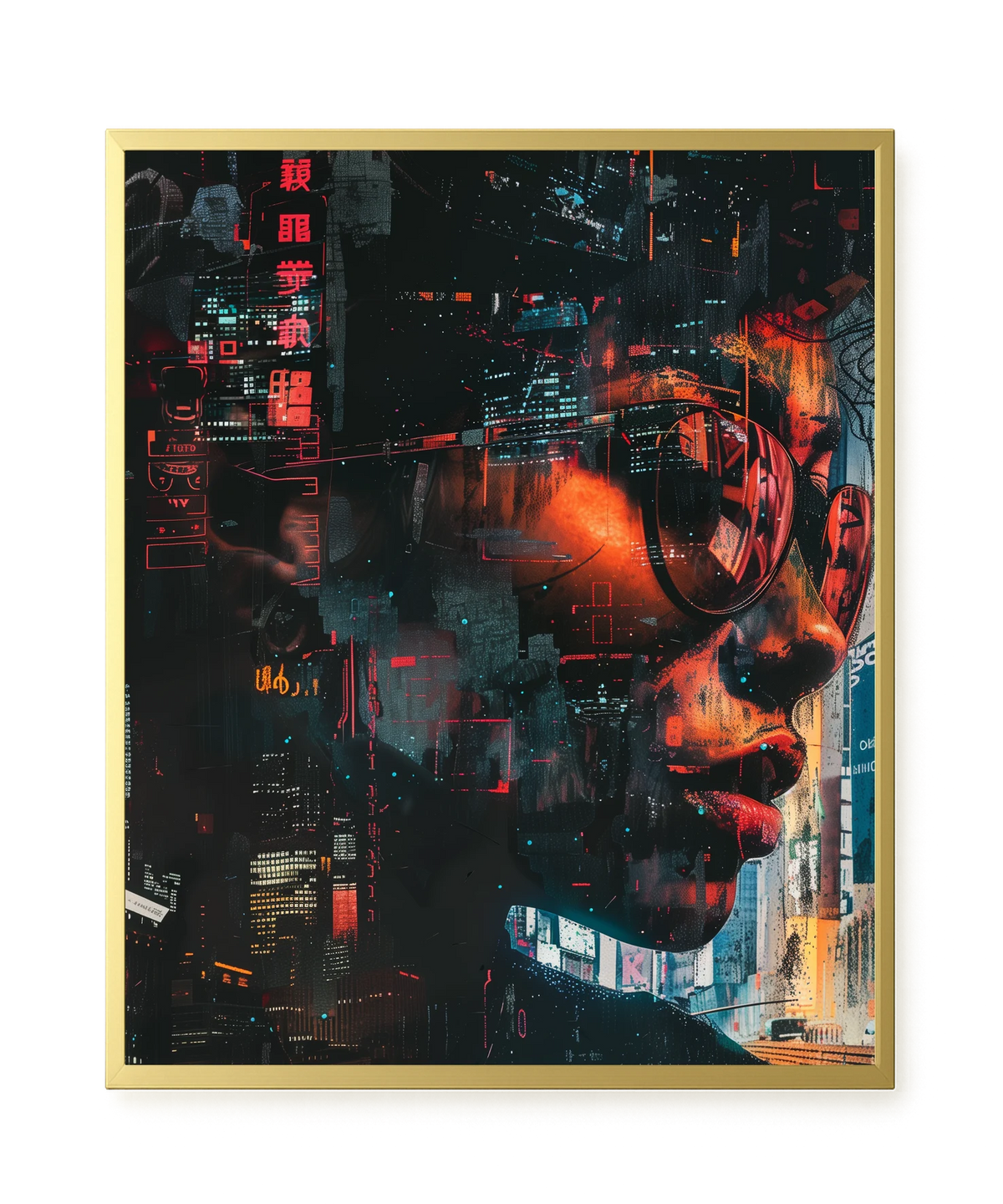 Neon City Canvas Print
