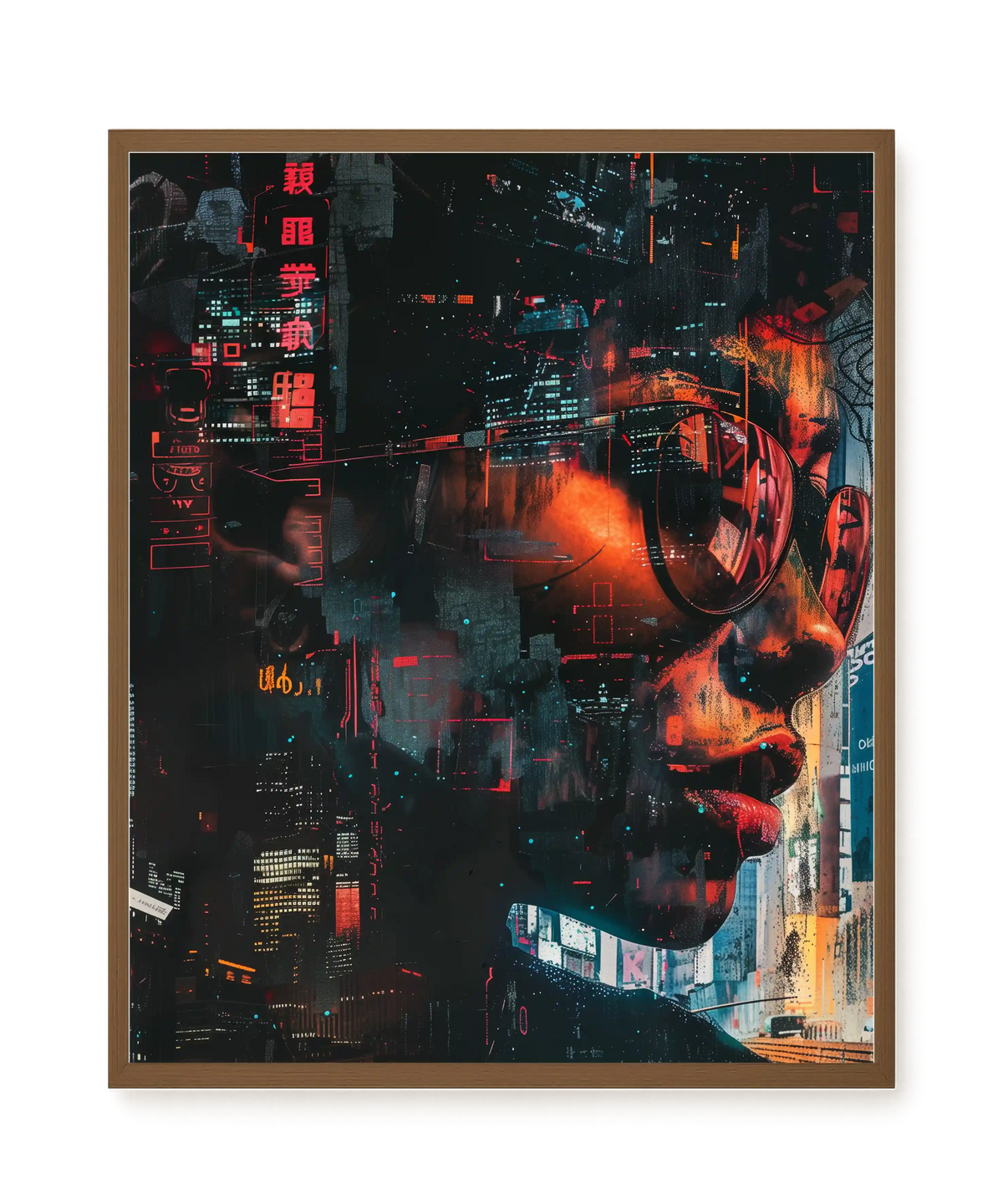 Neon City Canvas Print