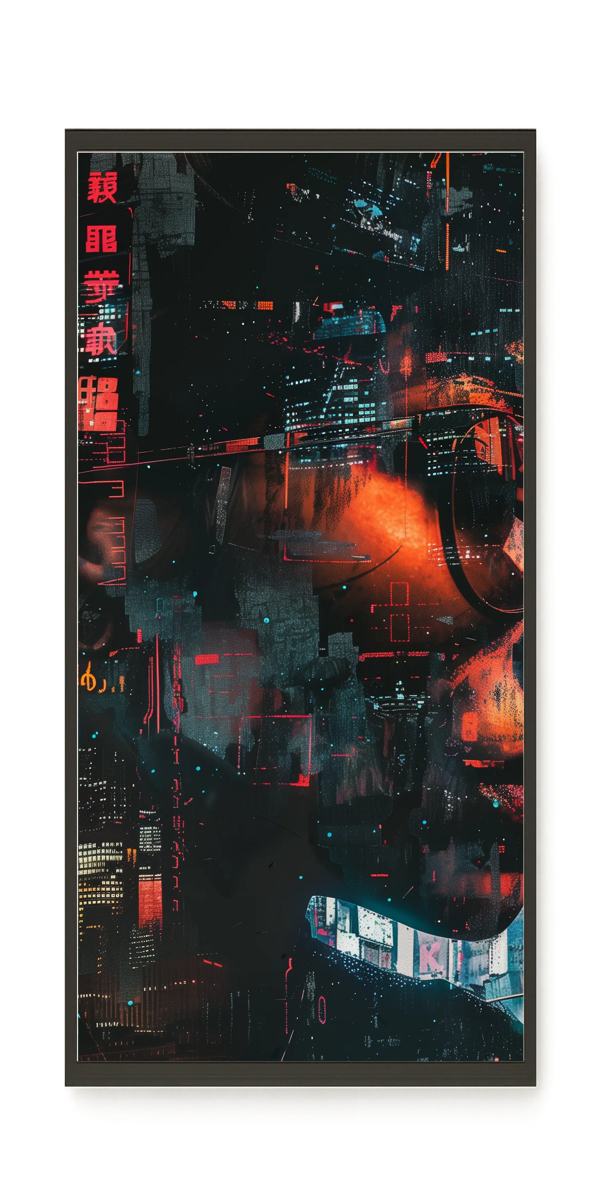 Neon City Canvas Print