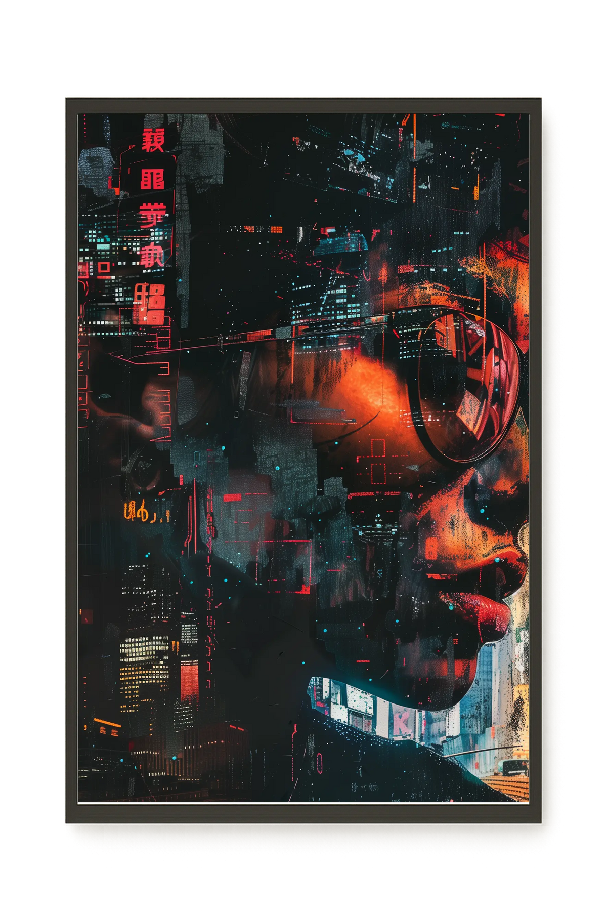 Neon City Canvas Print