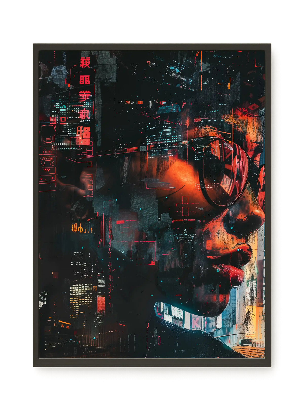 Neon City Canvas Print