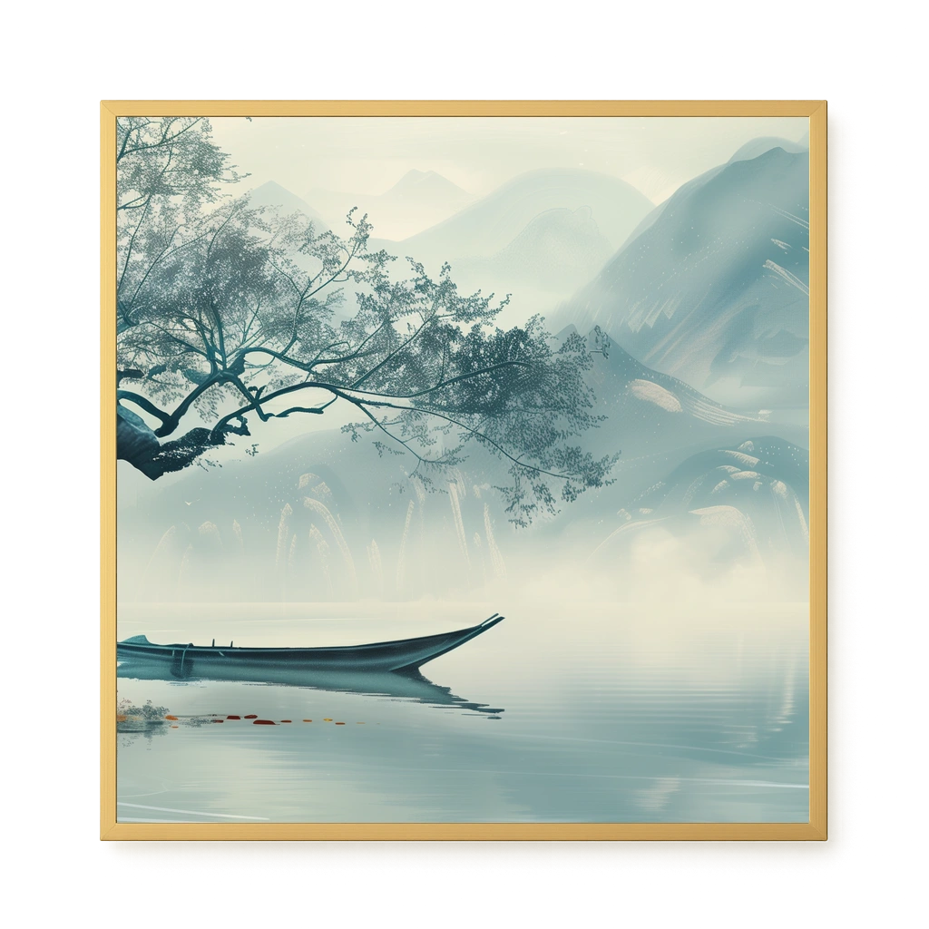Silent Lake Canvas Wall Art