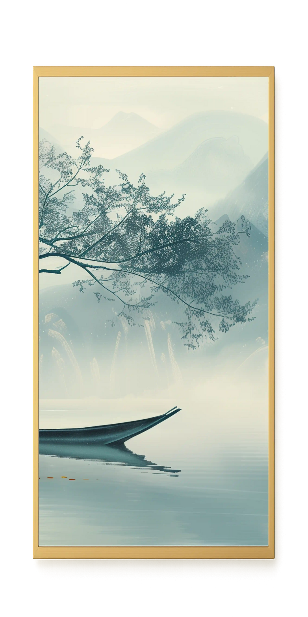 Silent Lake Canvas Wall Art
