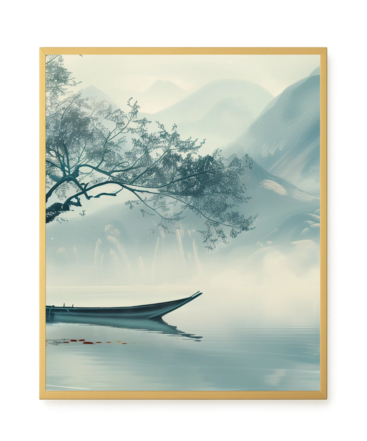 Silent Lake Canvas Wall Art