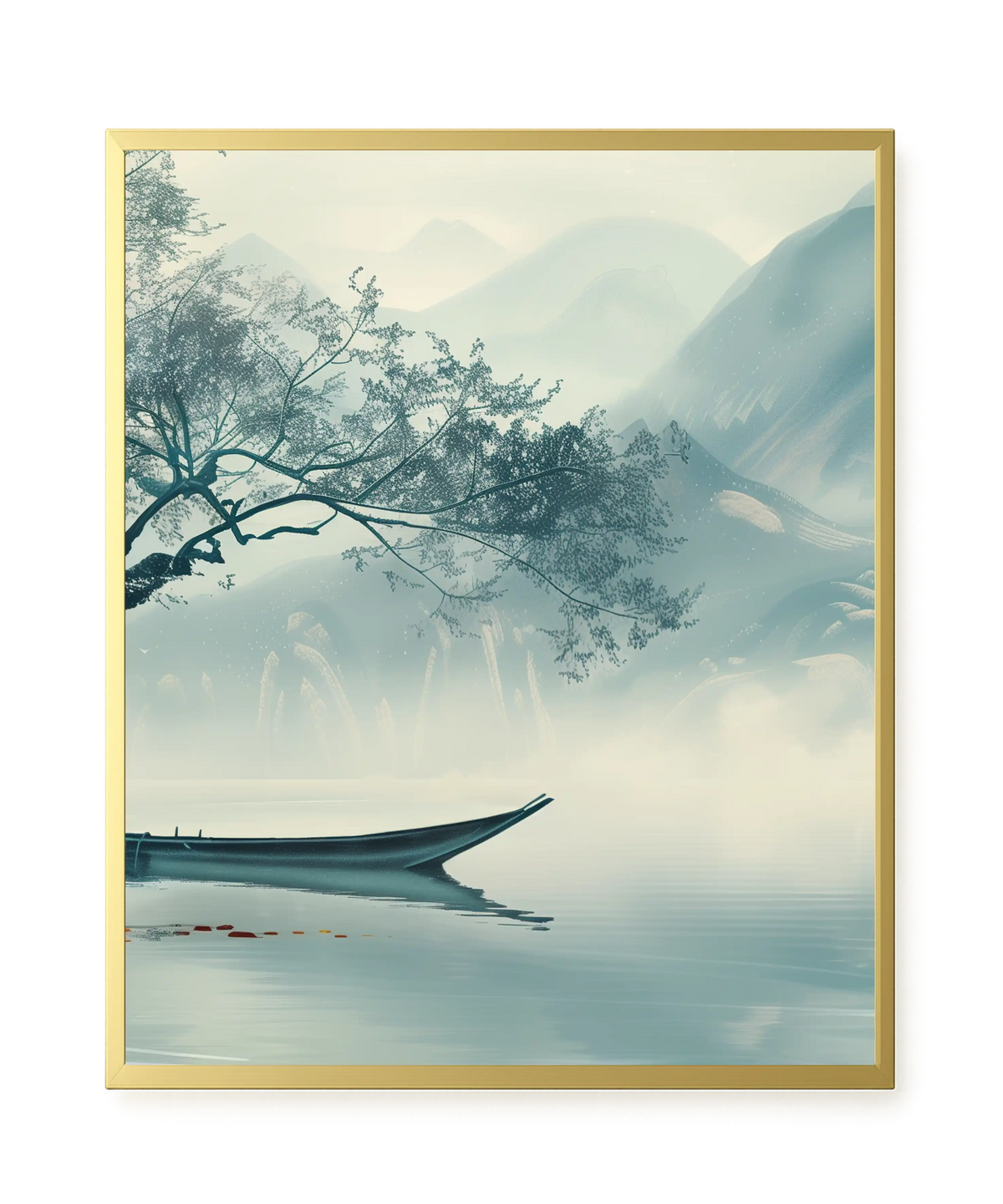 Silent Lake Canvas Wall Art