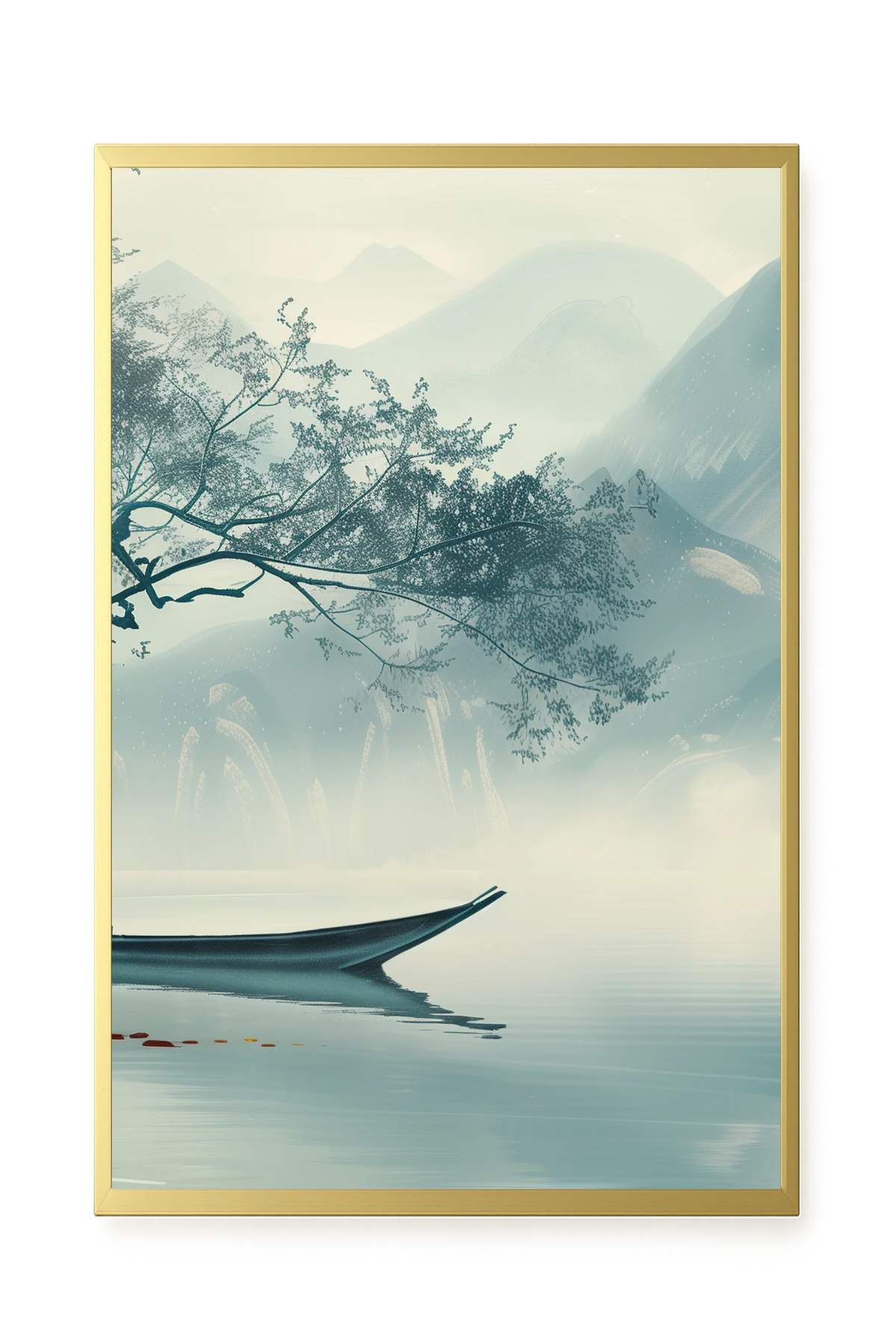 Silent Lake Canvas Wall Art
