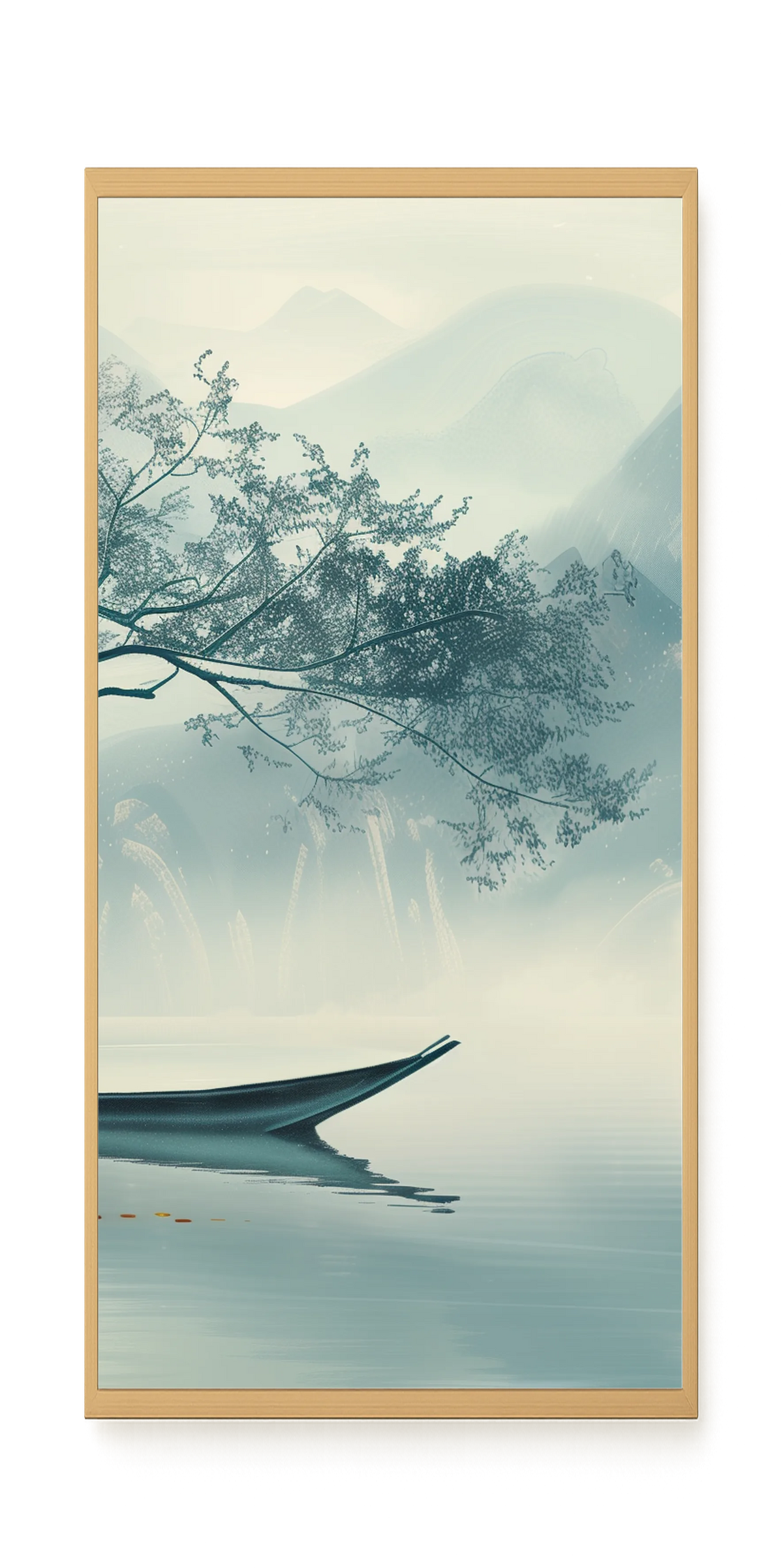 Silent Lake Canvas Wall Art