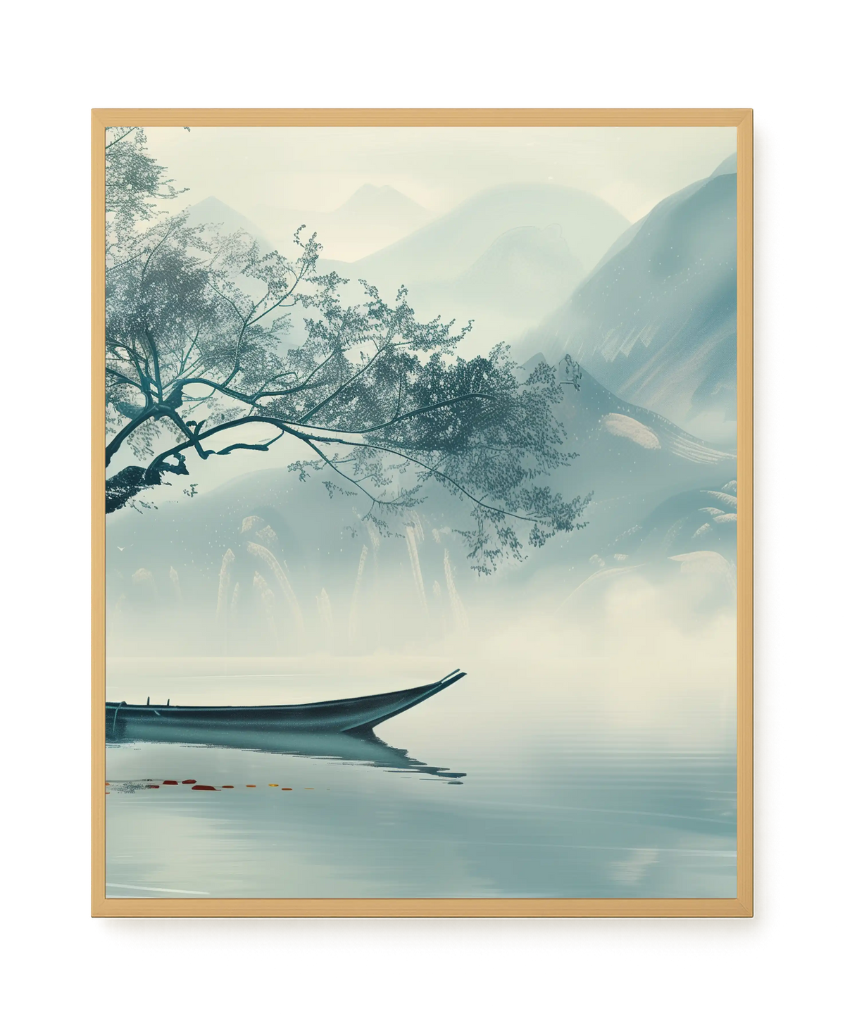 Silent Lake Canvas Wall Art