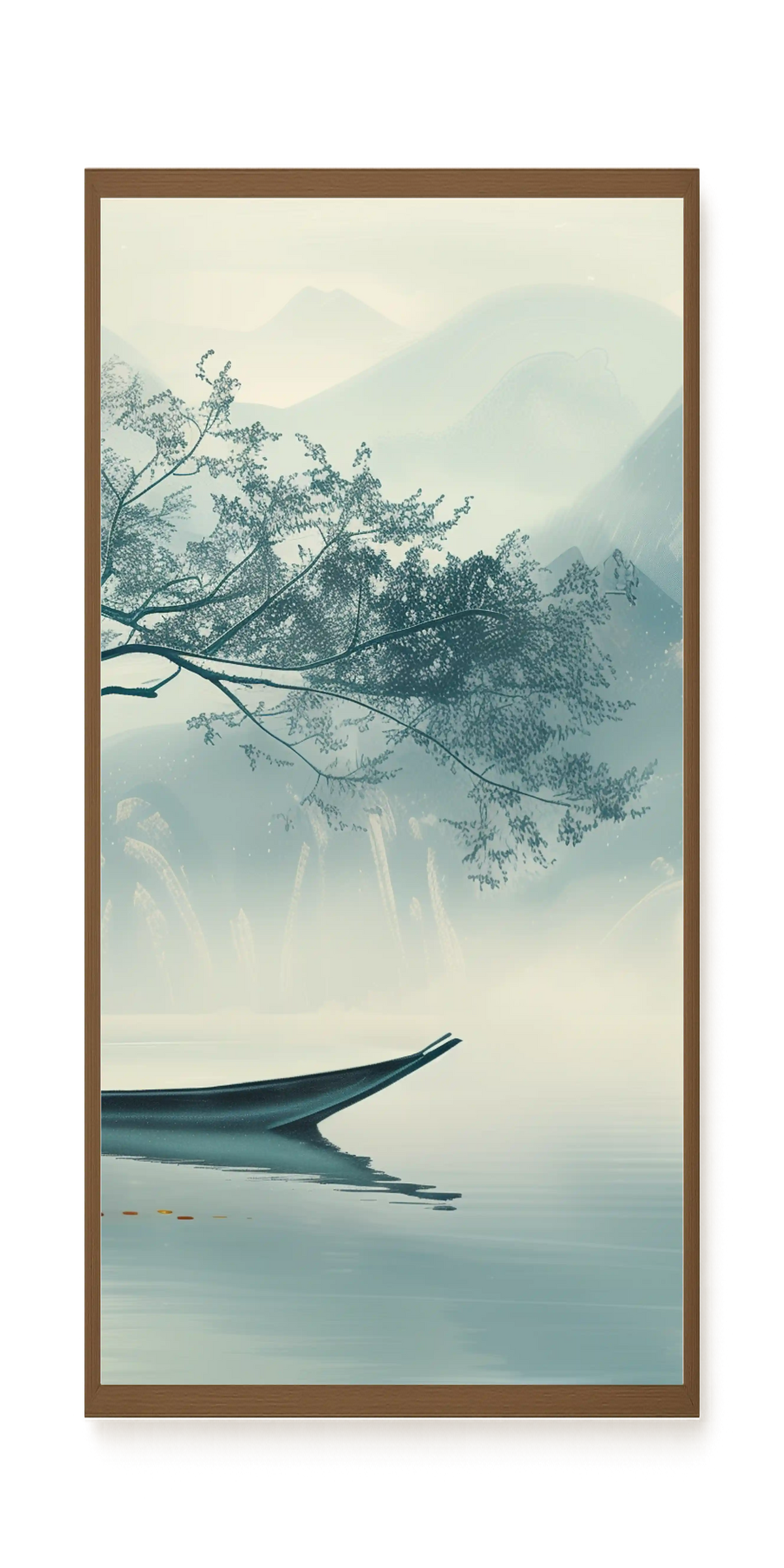 Silent Lake Canvas Wall Art