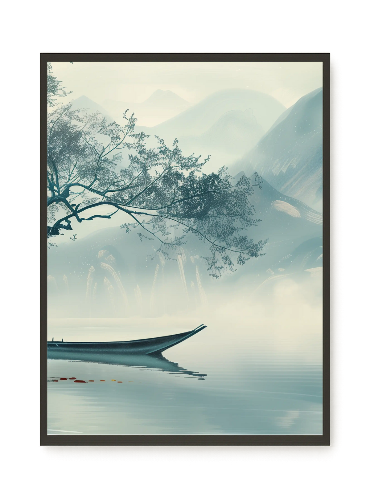 Silent Lake Canvas Wall Art