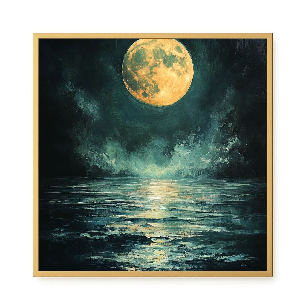 Moonlit Sea Canvas Print
