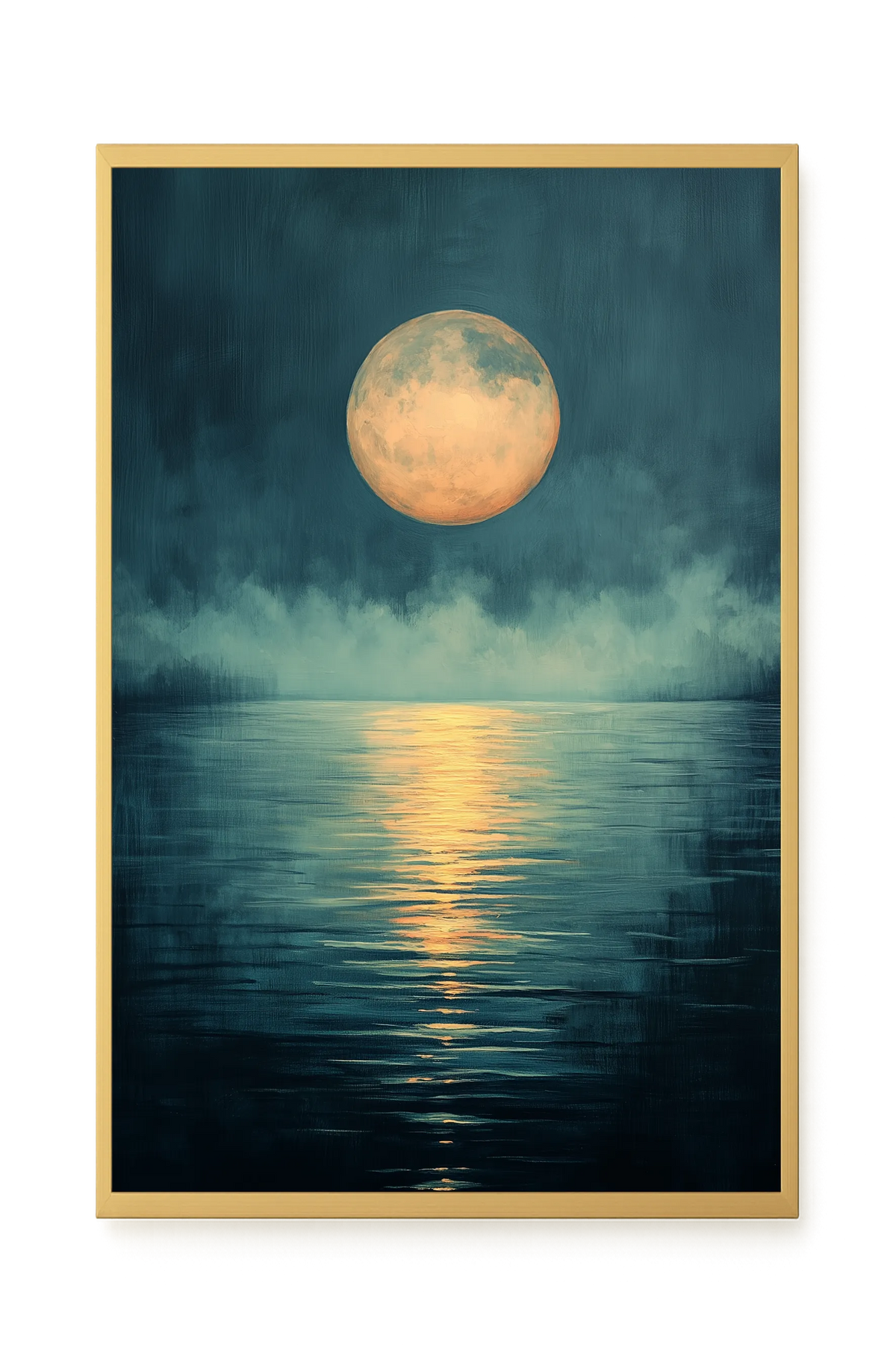 Moon Reflection Canvas Wall Art