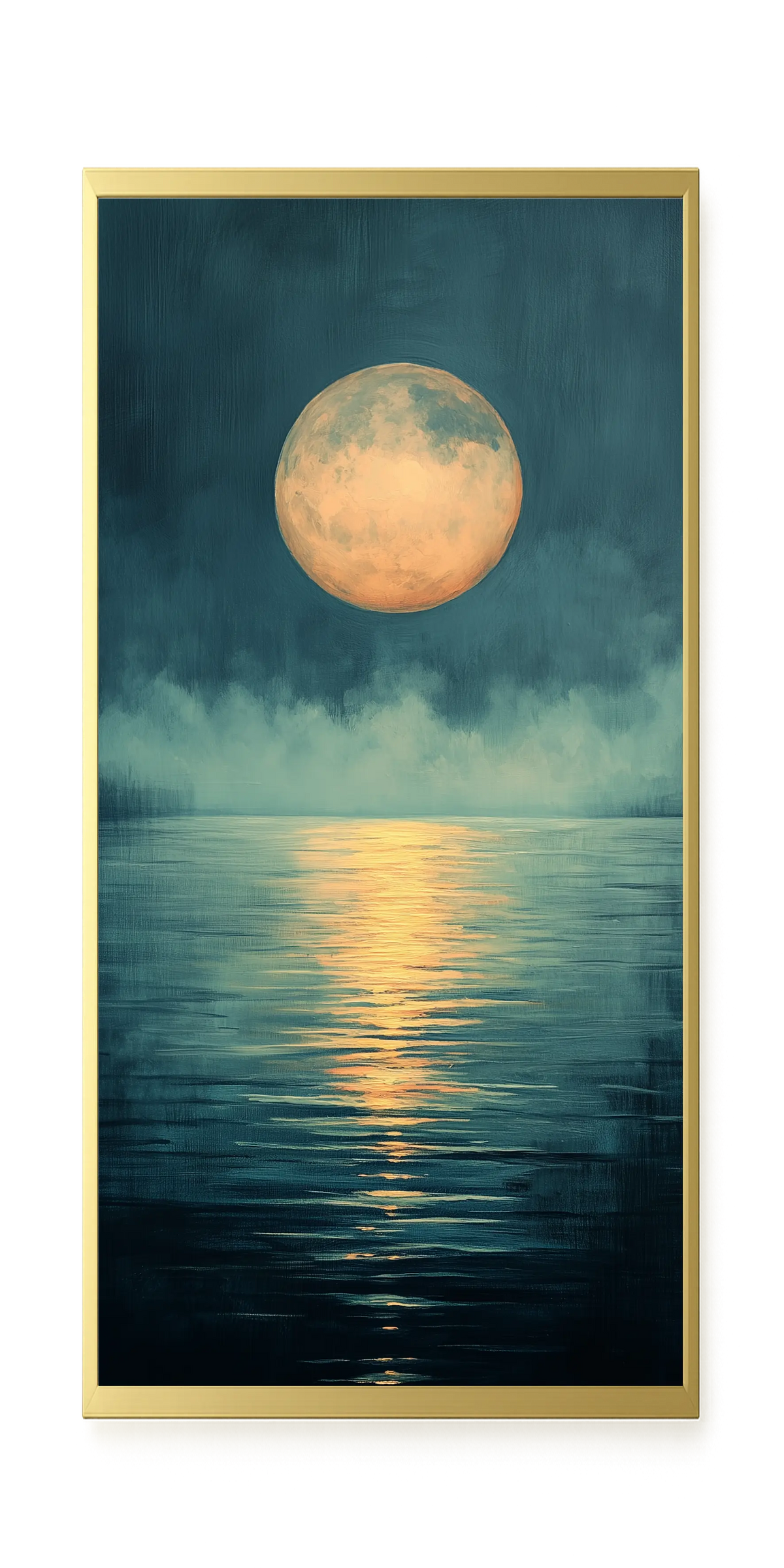Moon Reflection Canvas Wall Art