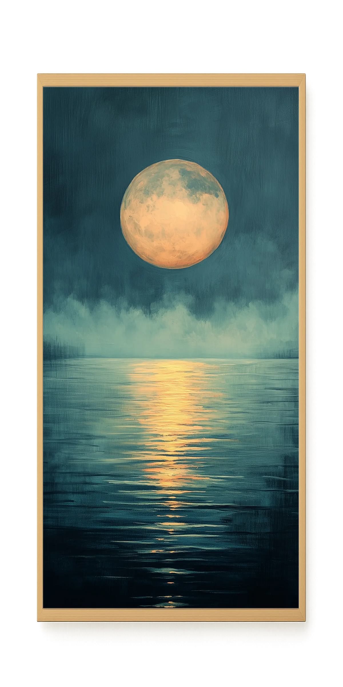 Moon Reflection Canvas Wall Art