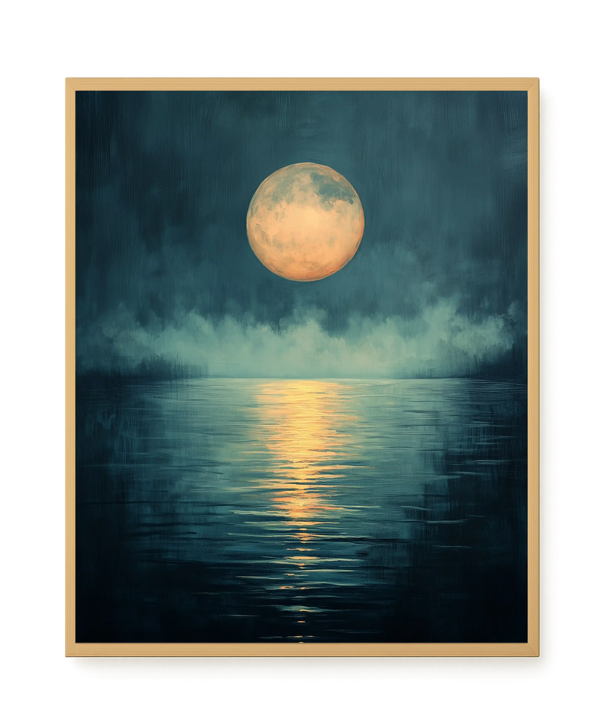 Moon Reflection Canvas Wall Art