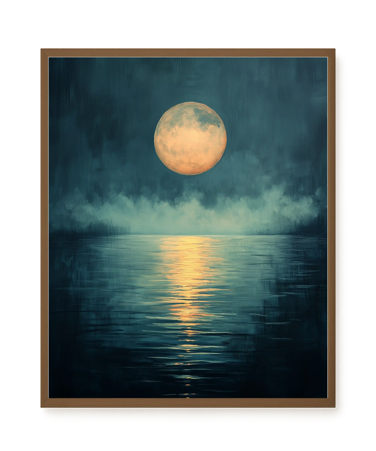 Moon Reflection Canvas Wall Art